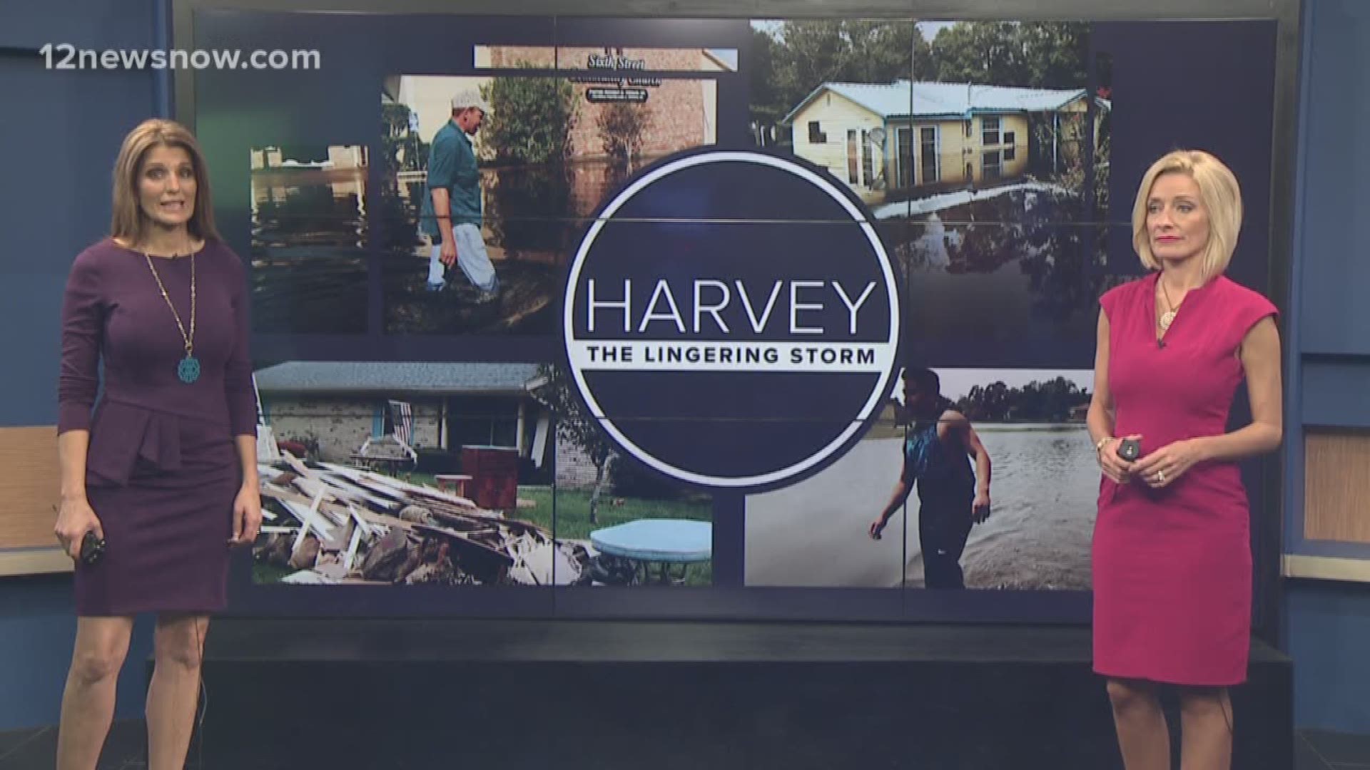 12News Tracy Kennick and Vanessa Broussard talk about their Harvey experiences at home last year