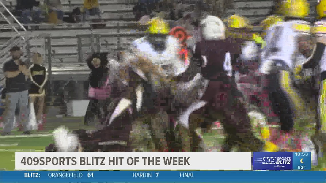 Silsbee High School's Jayden Smart and Jayron Williams make the week 8 'Hit of the Week'