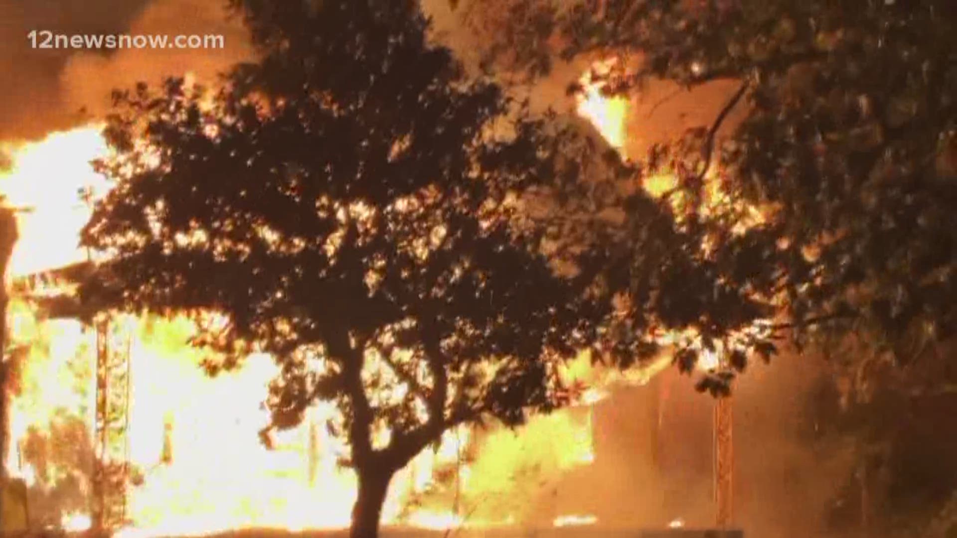 Three separate fires within a one mile radius in Beaumont; one injured
