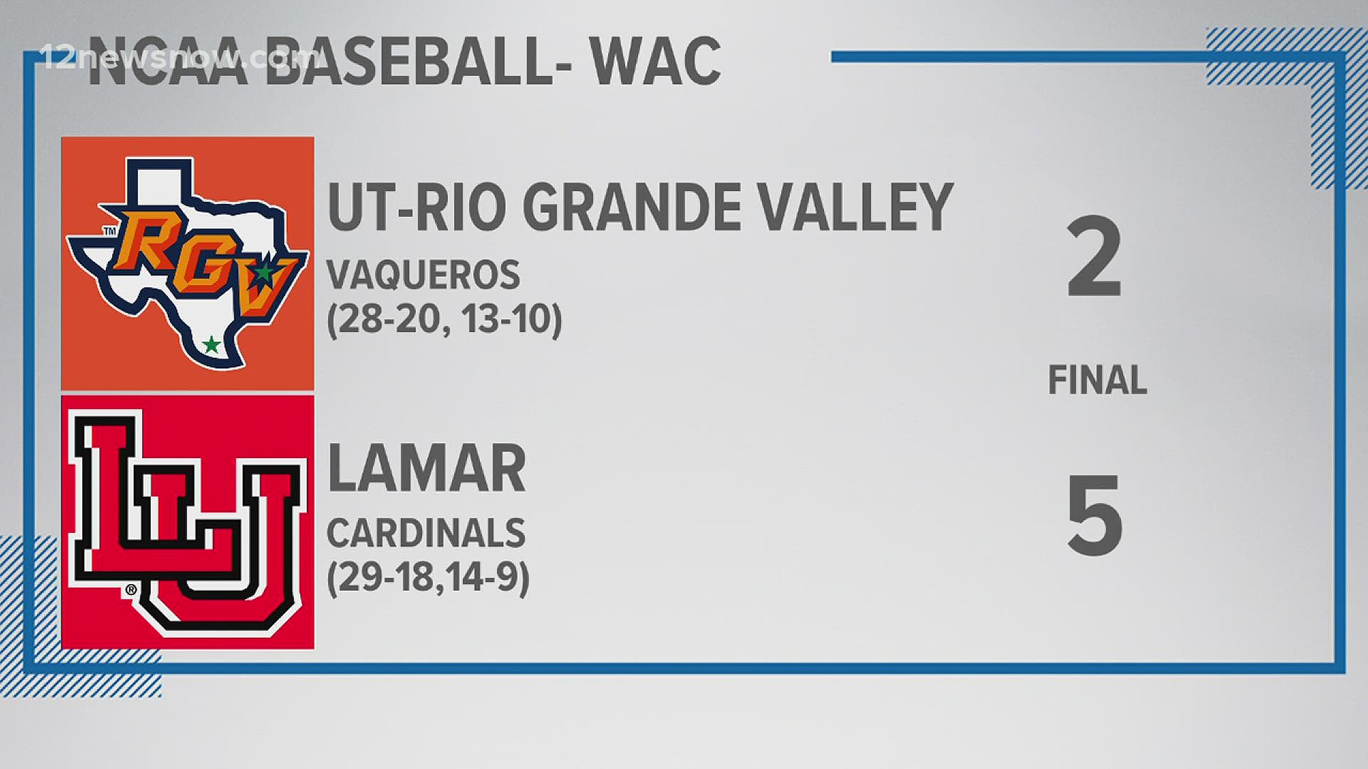 Lamar stands alone in second place in the WAC Southwest Division standings.