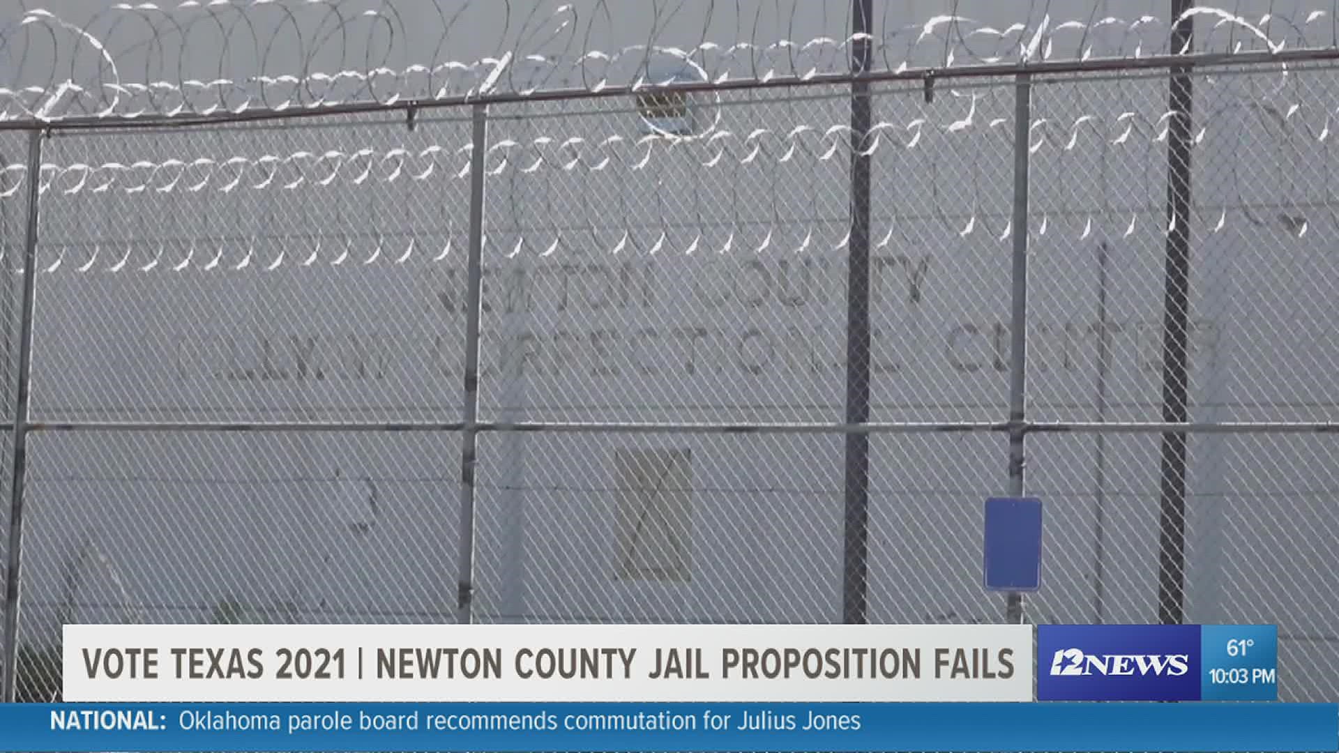 Voters in Newton County said no to approving a $12M bond proposition to create a new jail and law enforcement center.