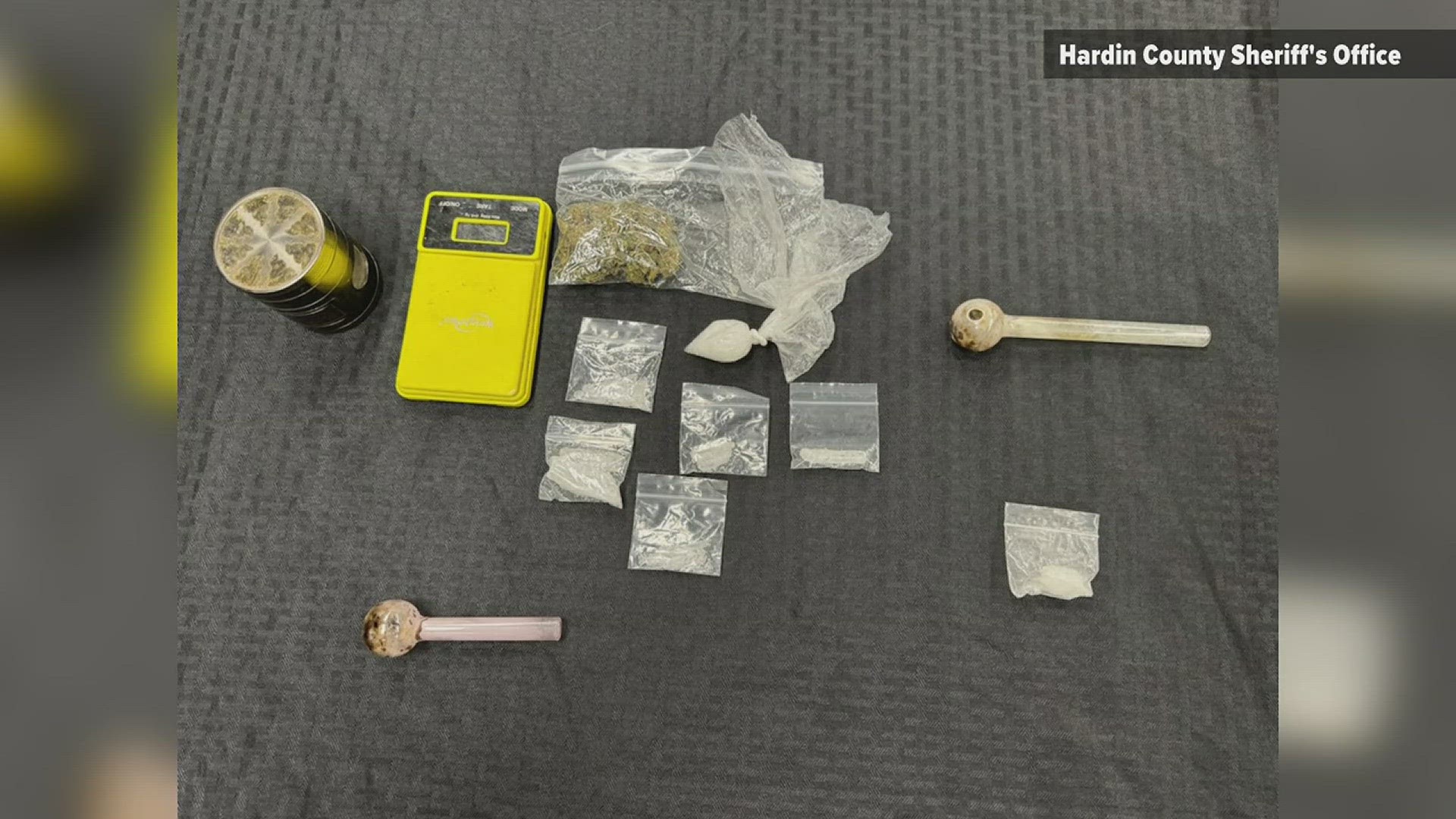 Investigators found around 20 grams of methamphetamine along with marijuana and a firearm.