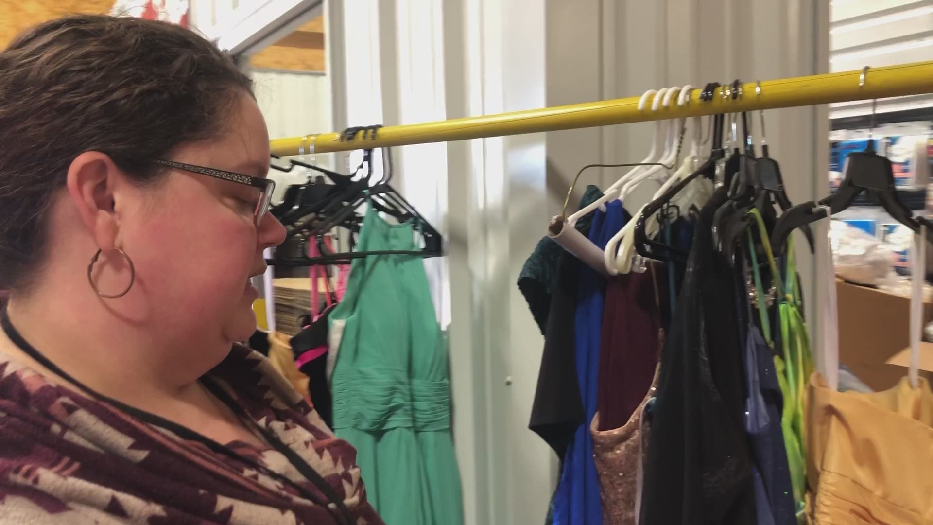 At least a thousand dresses have been collected at the annual prom dress drive. Dozens of people dropped off hundreds of dresses to help those in need.