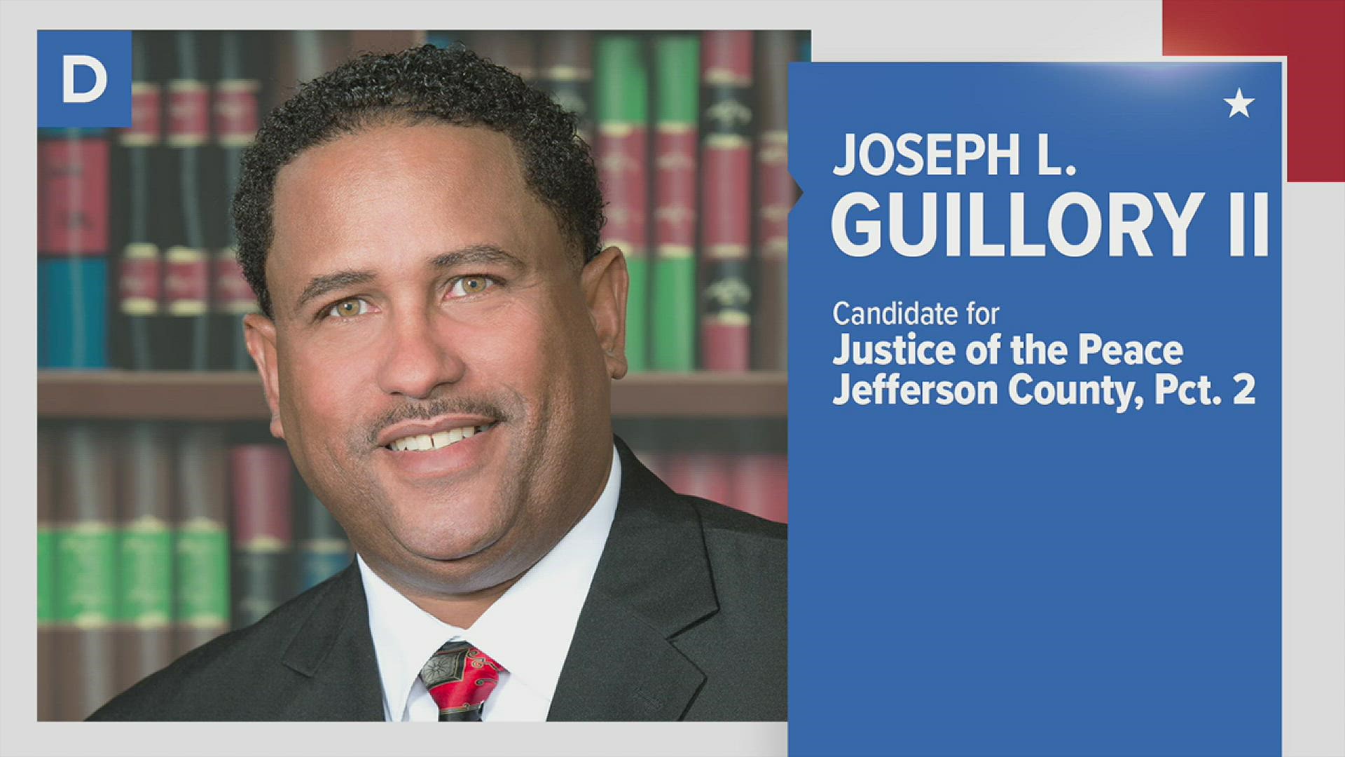 Joseph Guillory II said he knows there is a need and an opportunity to make a significant difference, one significant one being representation.