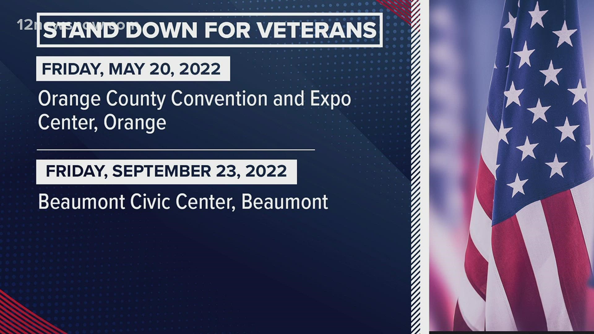 Veterans Stand Down Schedule 2022 Resources Provided At 'Stand Down For Veterans' In Port Arthur |  12Newsnow.com