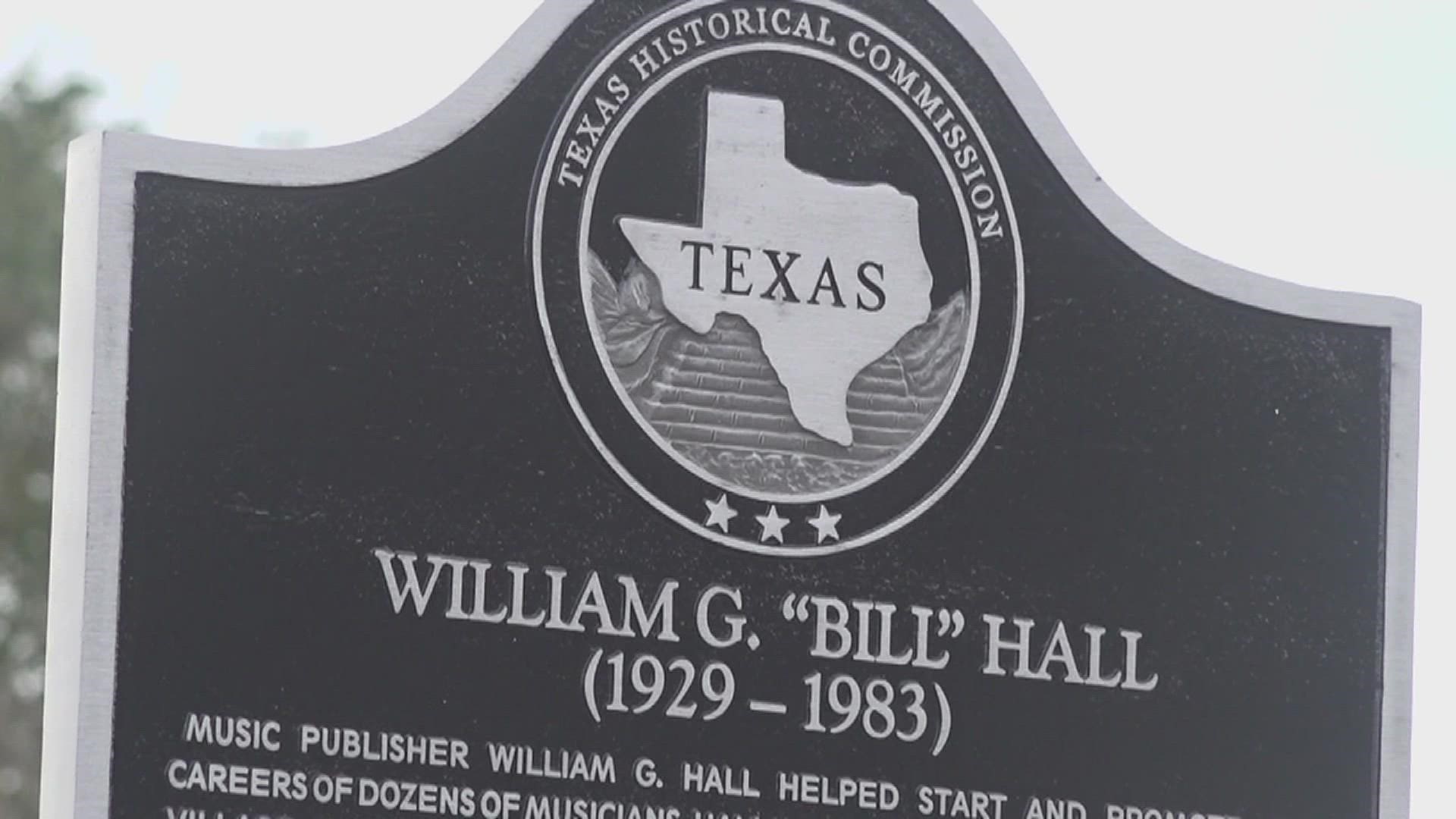 William G. Hall is known for putting the Beaumont's music industry on the map.