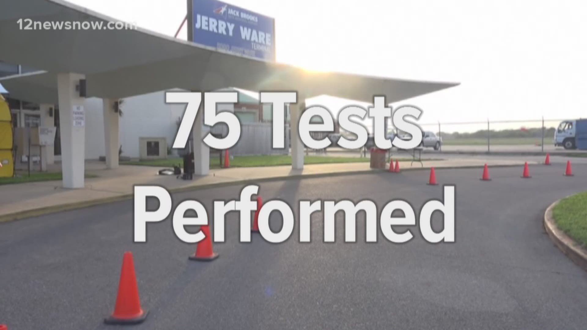 The drive-thru testing at Jack Brooks Airport and the other location in Silsbee are not seeing patients. 12News investigates looked into how closure impact testing.