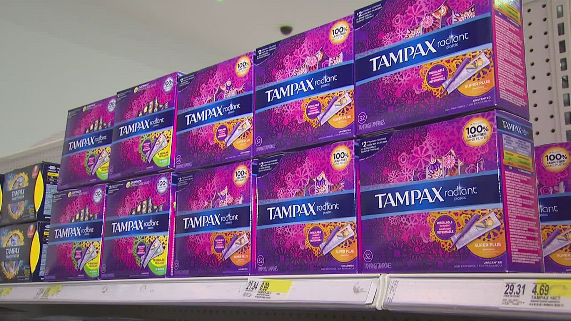 This bill nixes taxes on menstrual products, as well as diapers for adults and children, baby wipes, breast milk pumping products, baby bottles and maternity clothes