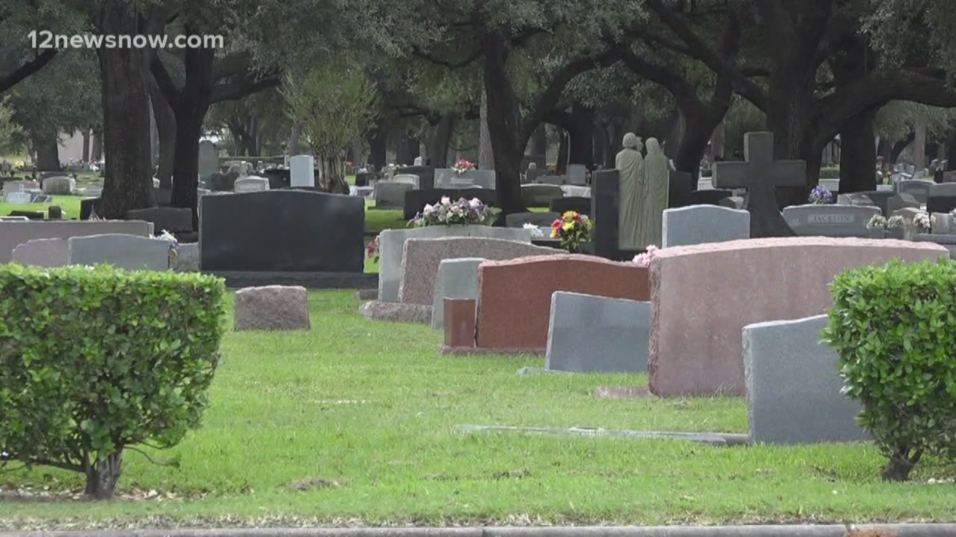 Lady Carlson from Shreveport, Louisiana, says misplaced headstones, unkept lawn care and tire marks have built up her frustration with the cemetery.