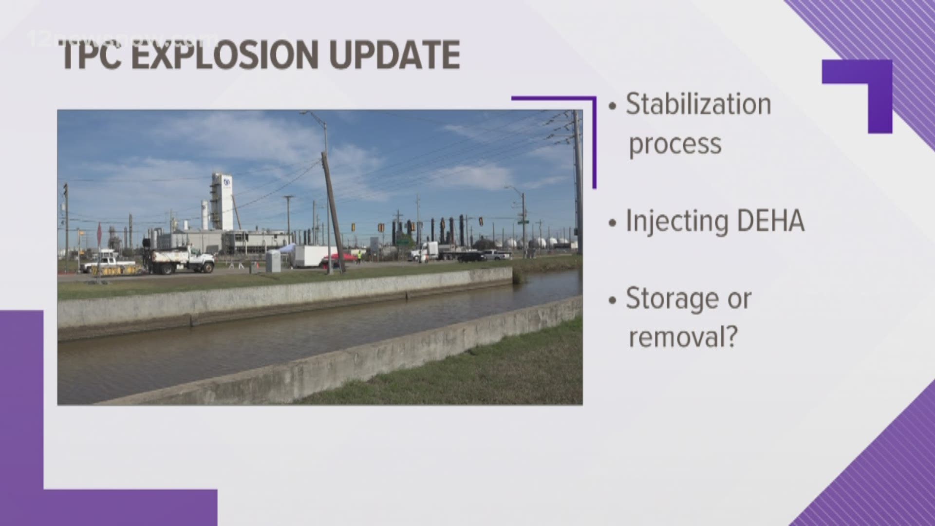 The company says it has rail, barge and pipeline capability to get the material out of the facility