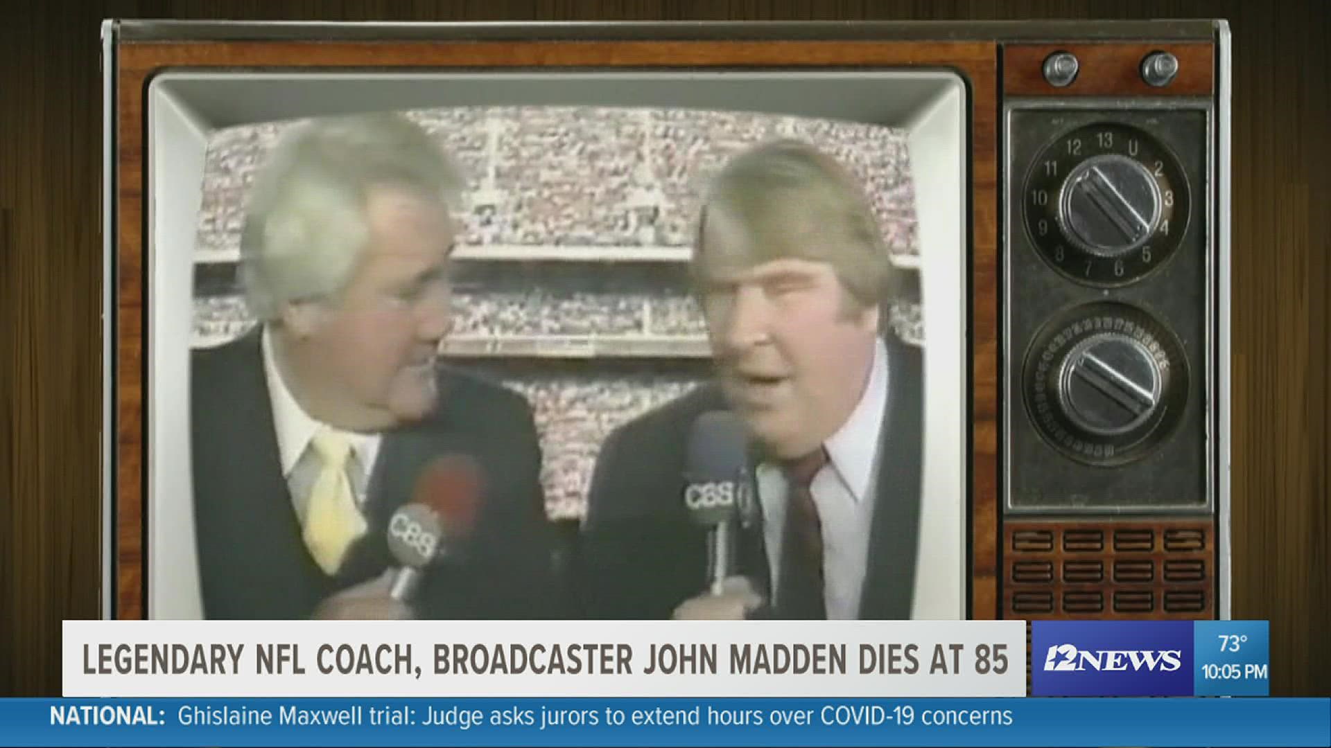 John Madden, Hall of Fame coach and broadcaster, dies at 85