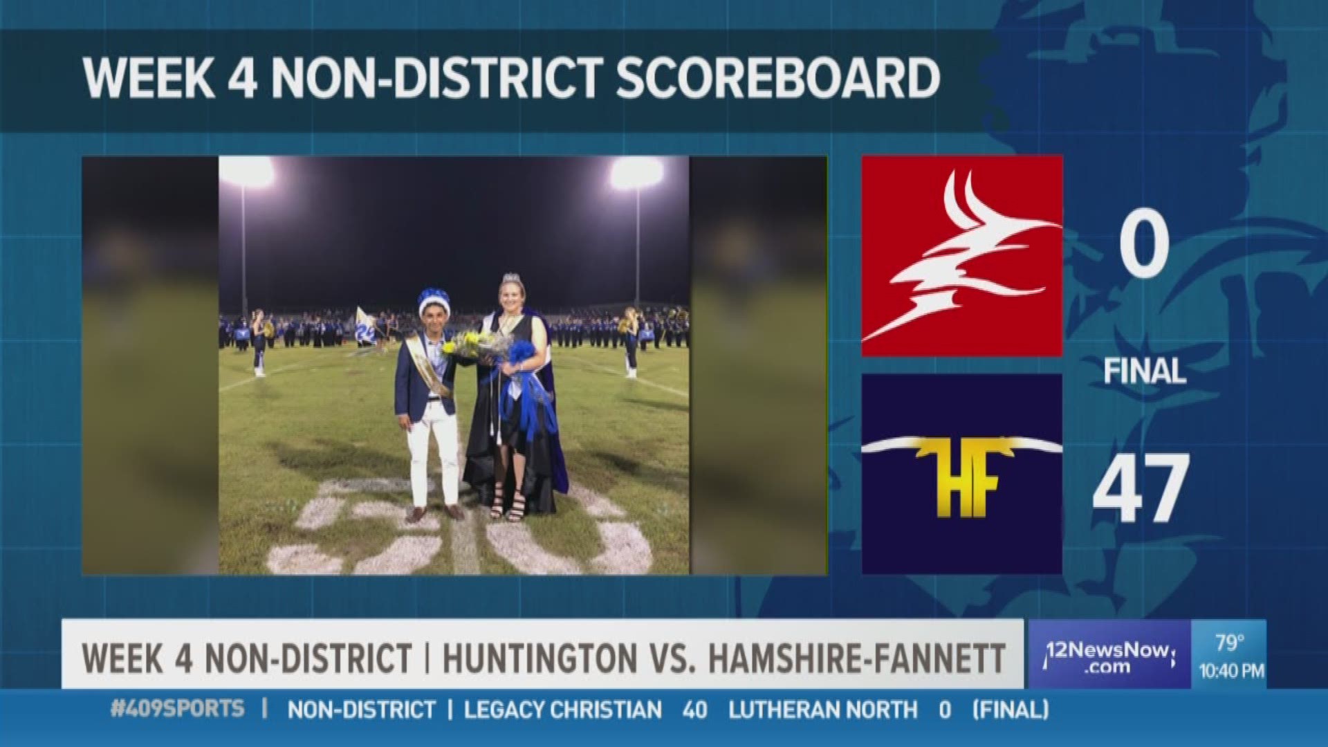 WEEK 4: Hamshire-Fannett High School runs over Huntington 47 - 0