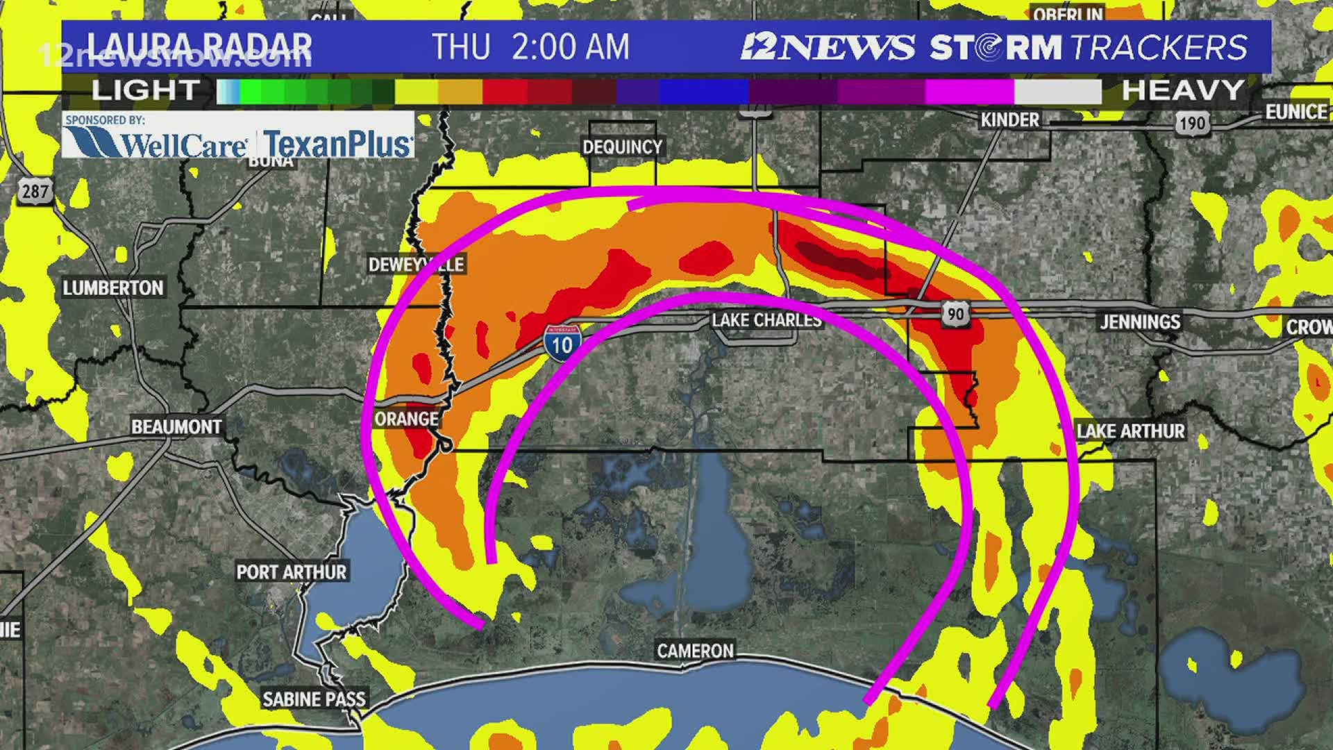 Hurricane Laura rainfall ranged up to 10 inches in Southeast Texas