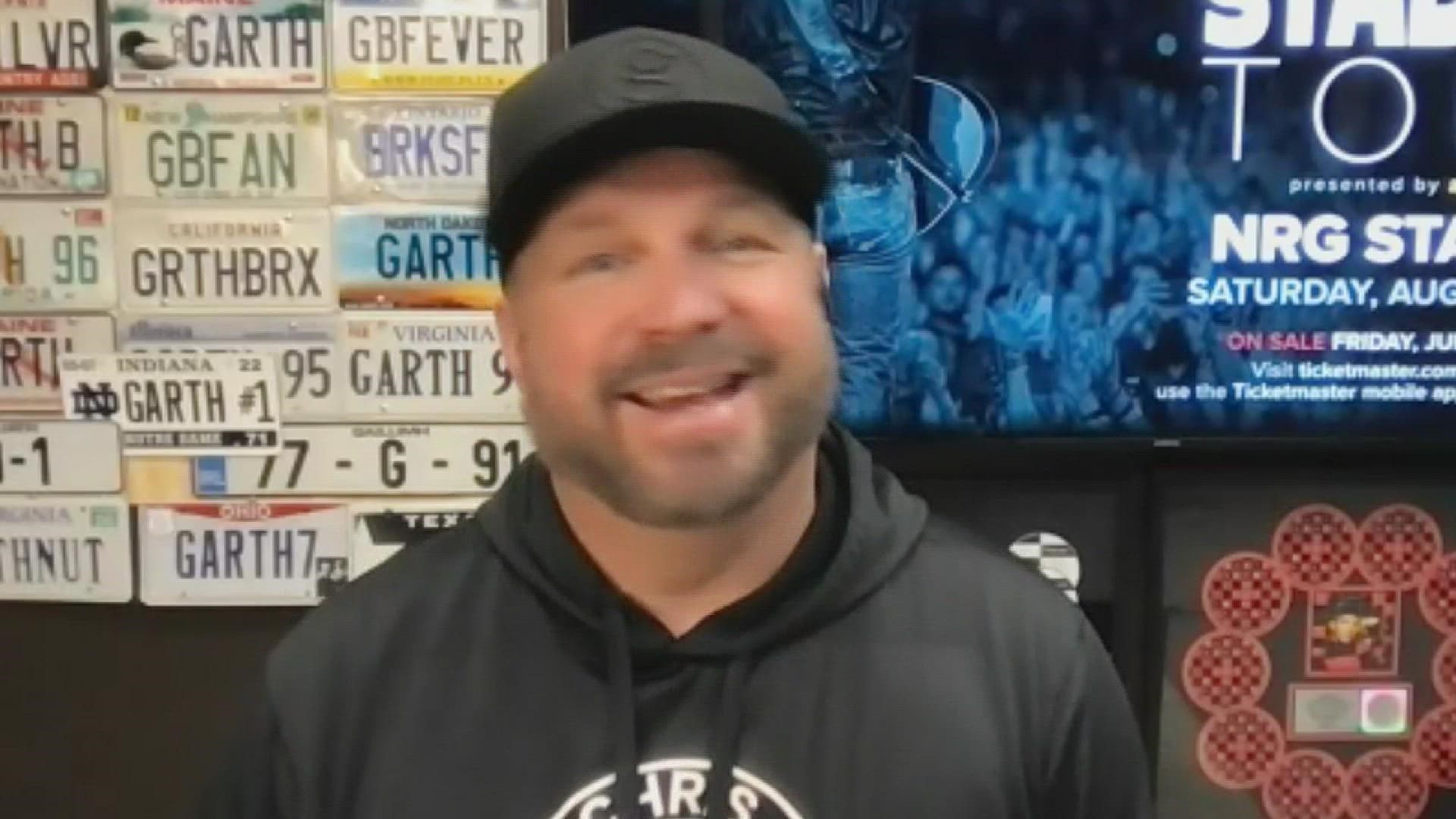 In an interview with 12News, Garth Brooks shouts out country music legends from Southeast Texas and talks about his upcoming concert at NRG Stadium in Houston.