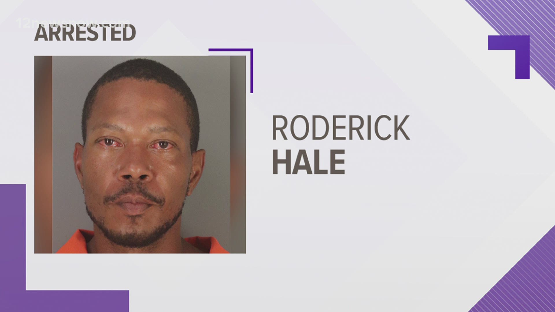 Roderick Hale is behind bars, but police say another suspect is on the run