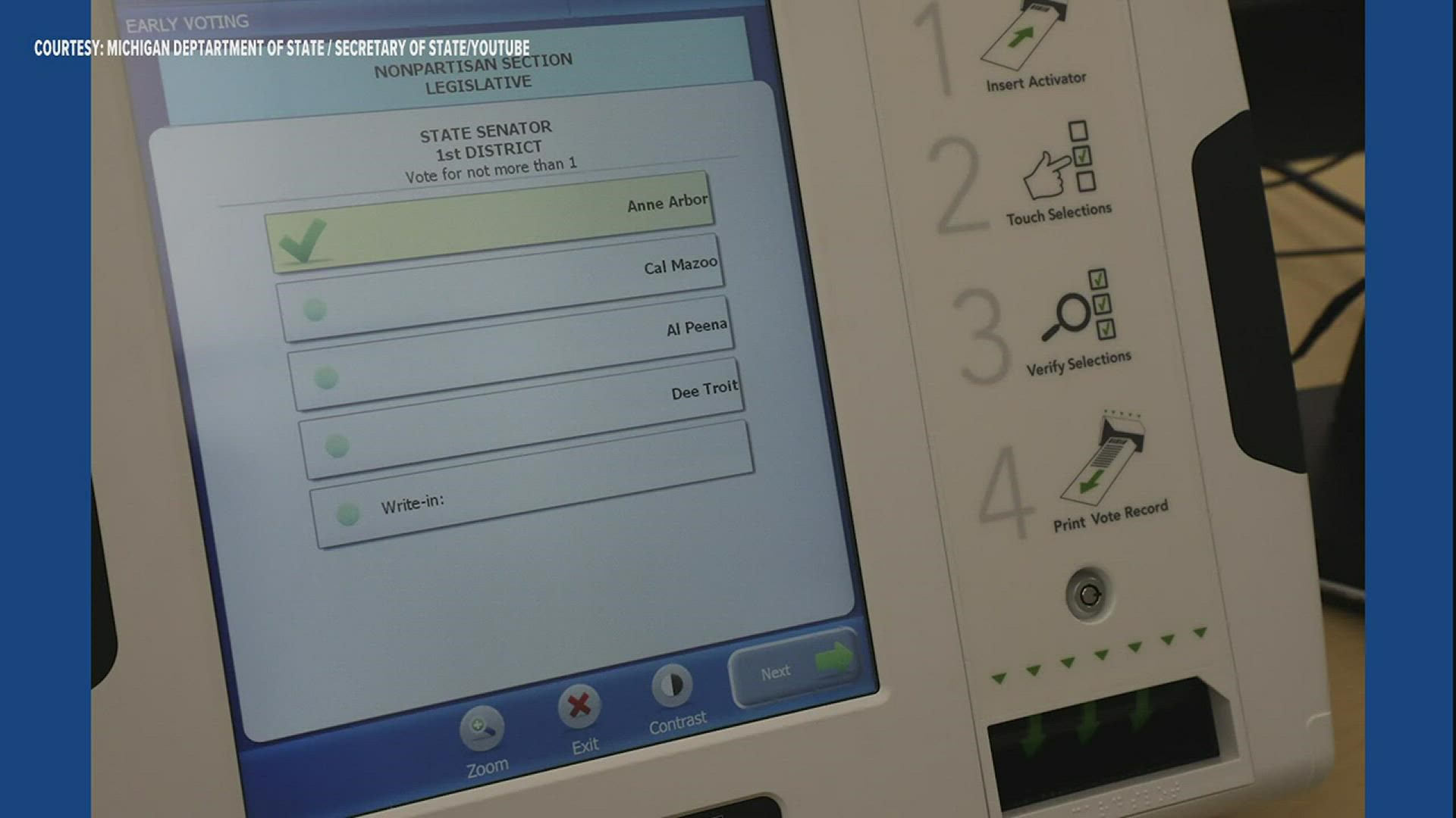 County commissioners approved the purchase of new auditable voting machines in February.