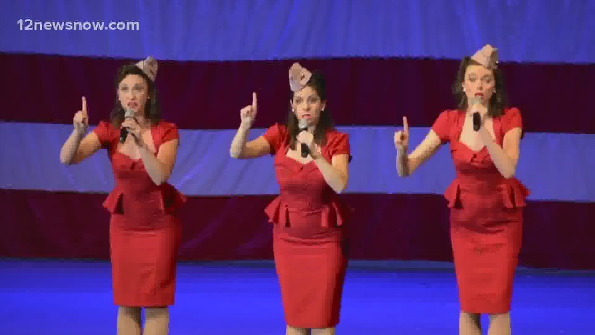 Southeast Texas' Amanda Lea Lavergne is in town with “America’s Sweethearts” for an evening of close female harmony in the style of The Andrews Sisters.