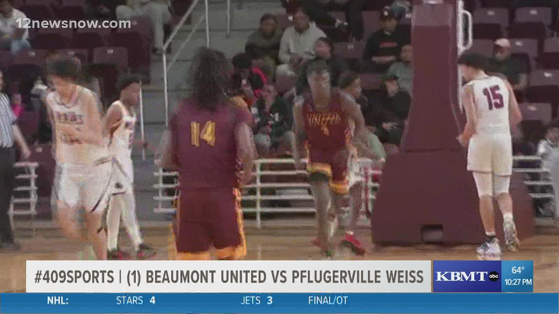 Defending State Champion Beaumont United is one win away from a return trip to San Antonio