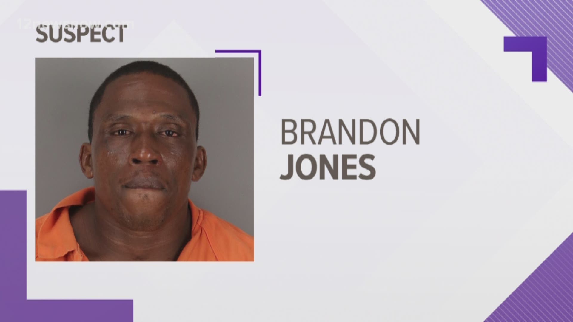 Brandon Jones was arrested after the victim gave a description to investigators.