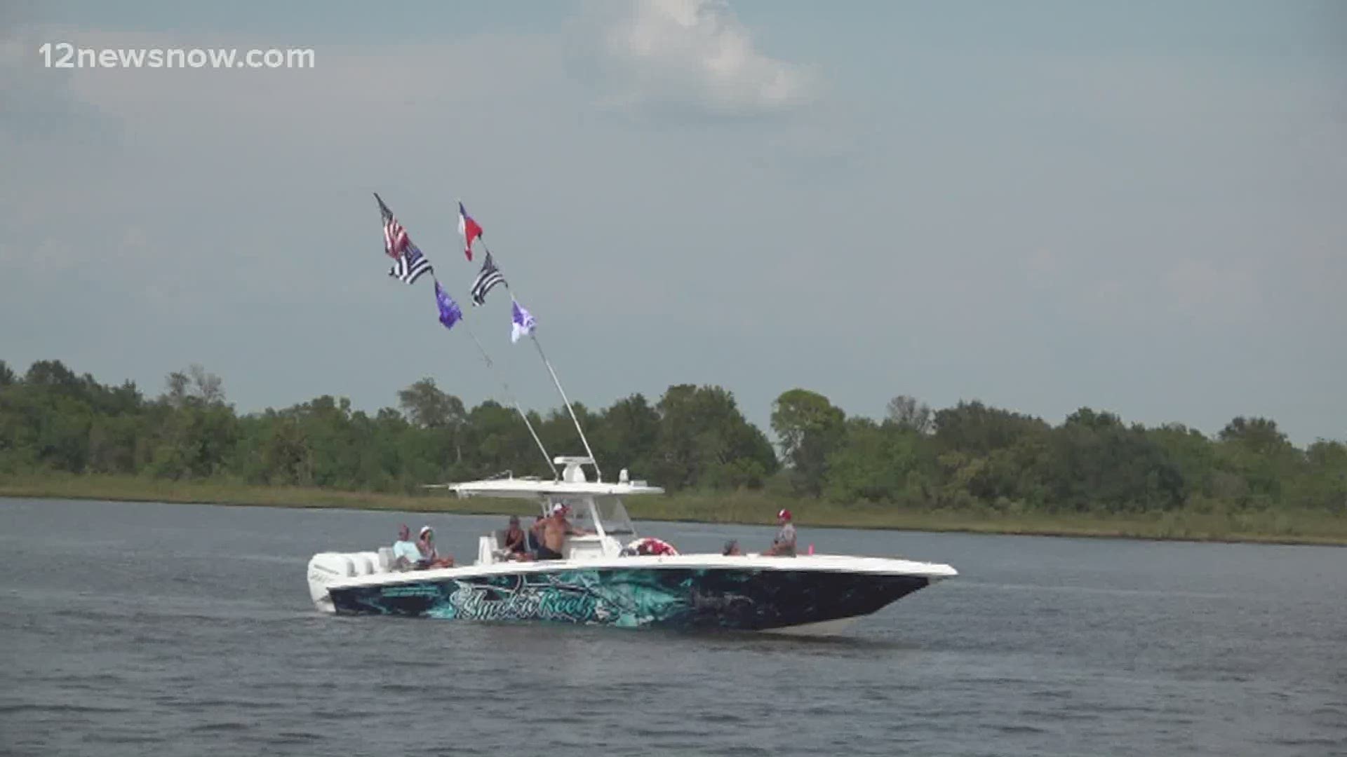 Hundreds of President Trump's supporters hit the water Saturday to honor him. Around 250 boats were on Neches River for a Labor Day weekend Trump parade.