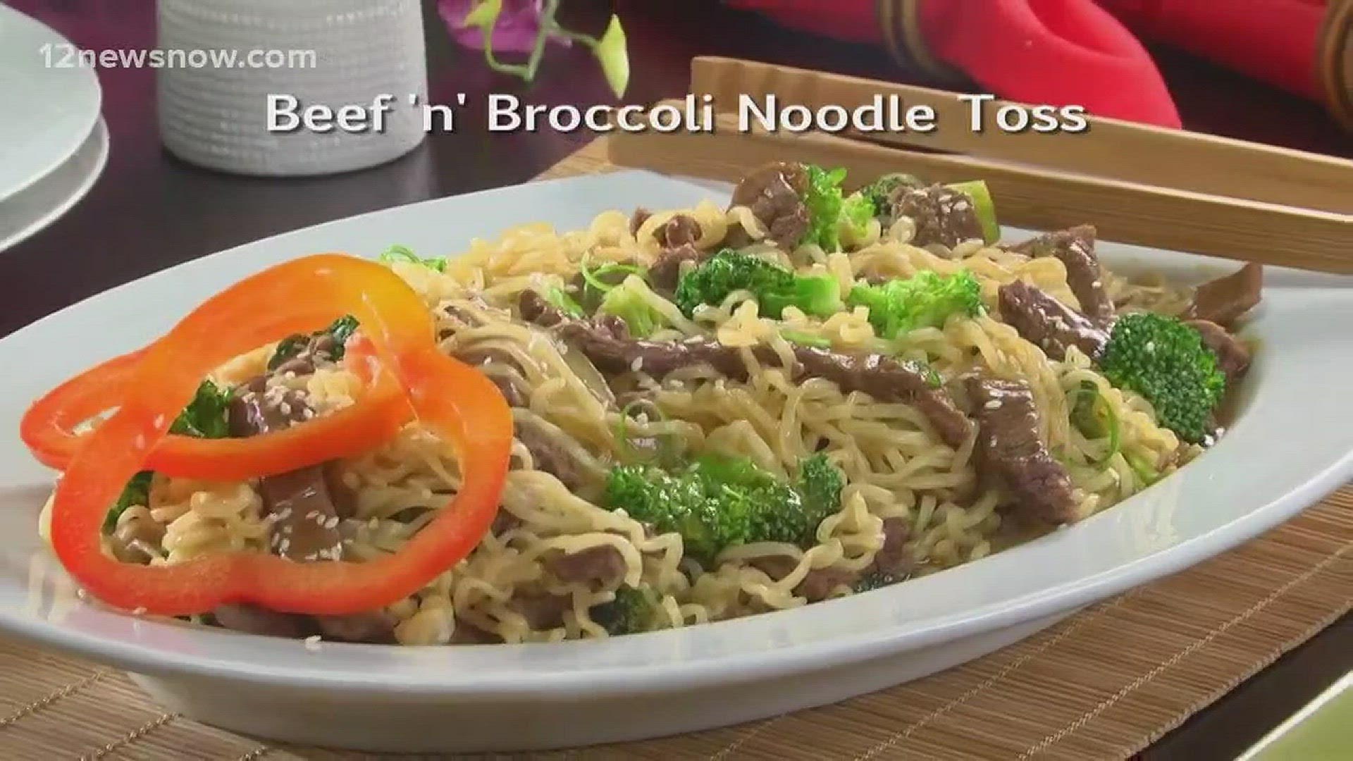 Mr. Food makes 'Beef 'n' Broccoli Noodle Toss'