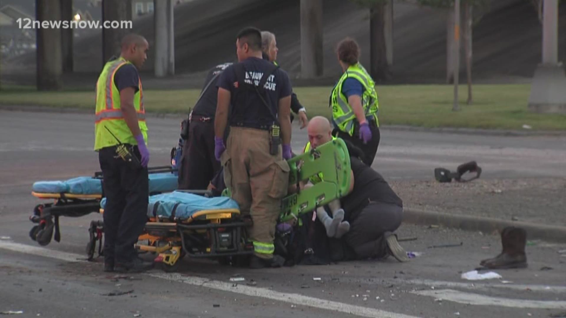 The man says he is going to be okay after being struck by a vehicle Tuesday morning.