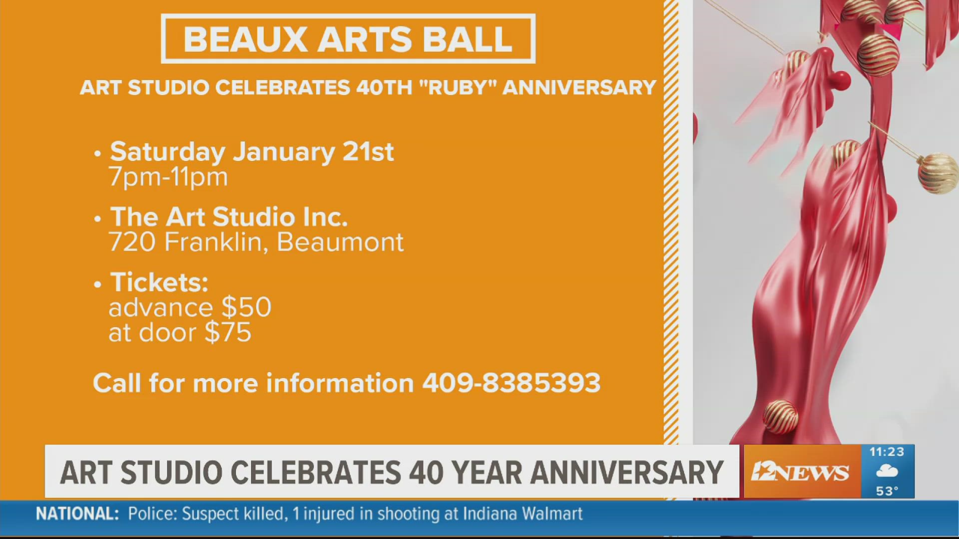 The Art Studio, Inc. is celebrating 40 years of creativity at the Beaumont artists co-op this weekend near downtown Beaumont.