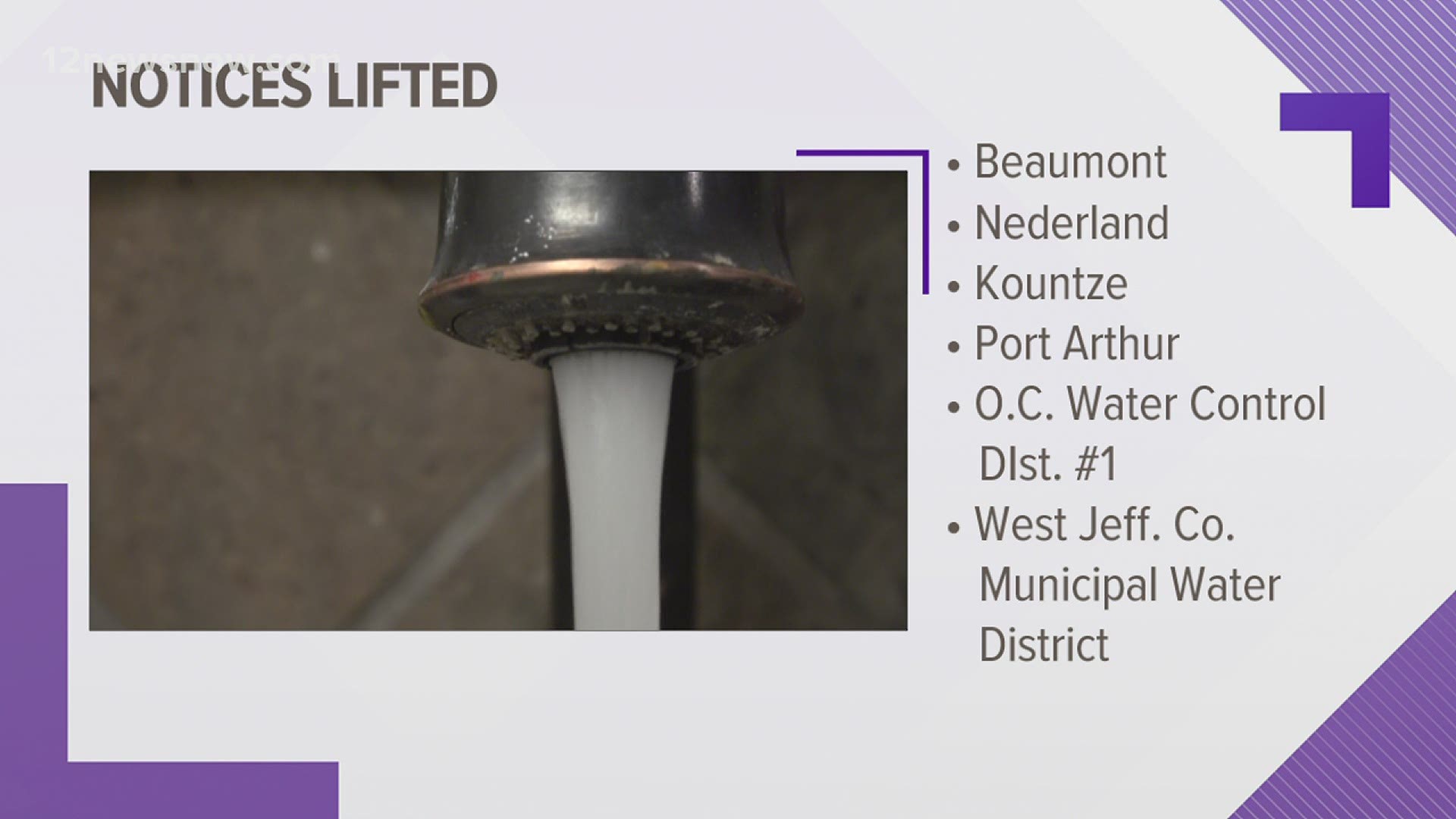 Beaumont has lifted its boil water notice, along with other cities in Southeast Texas.