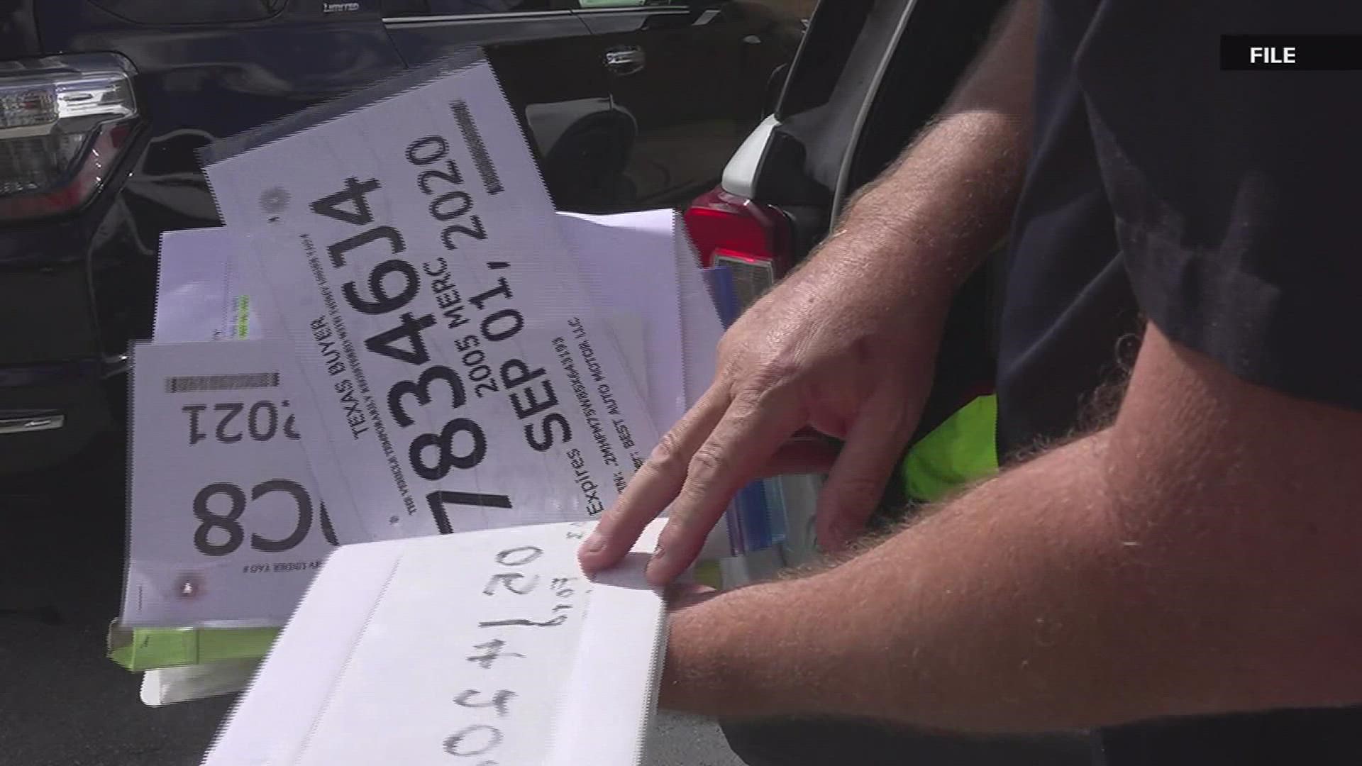 Vidor Police Department Captain Ed Martin says criminals riding around with fake tags could be involved in bank robberies, kidnapping and even human trafficking.