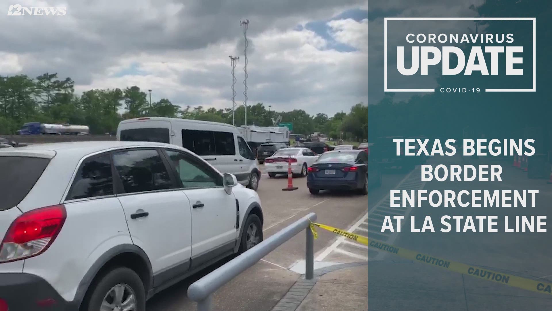Louisiana State Police issued a traffic advisory Sunday morning warning of potential traffic congestion when traveling west into Texas from Louisiana.