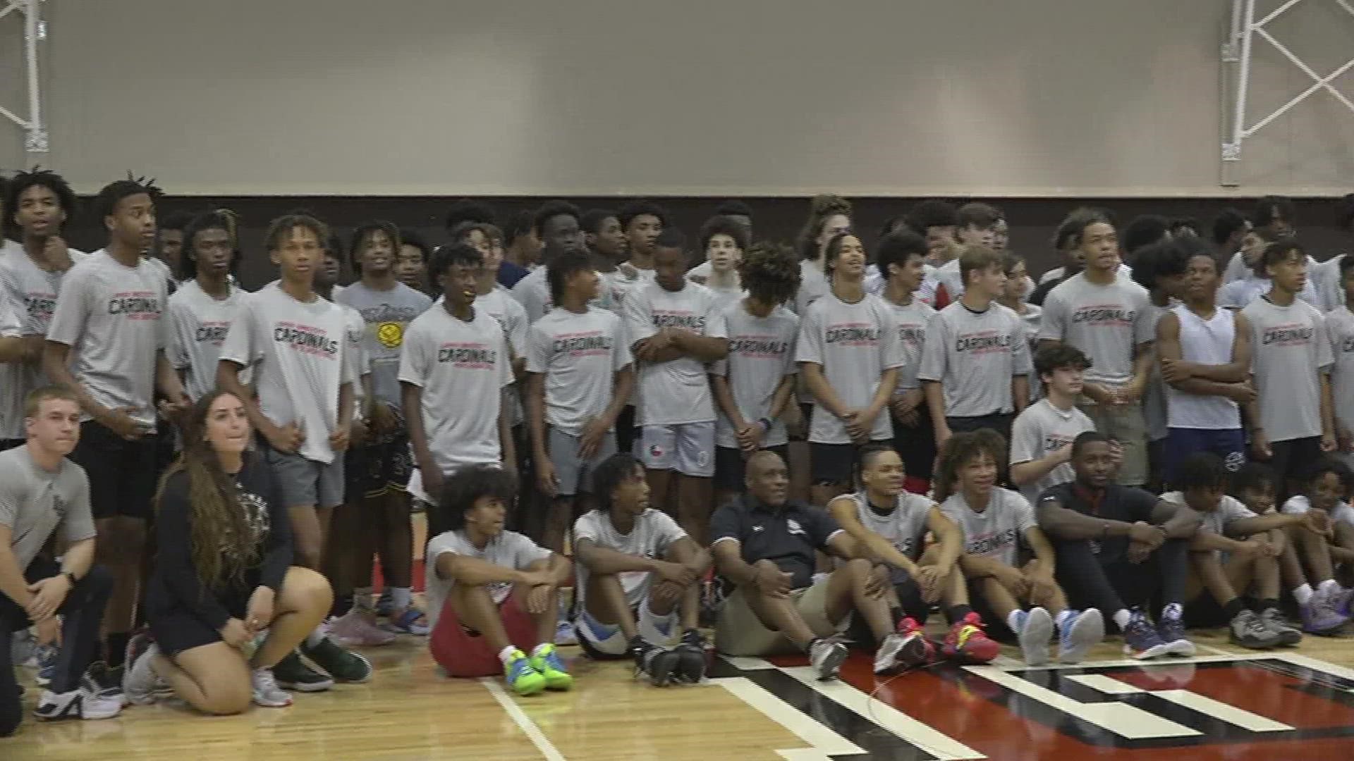 Lamar basketball opens campus to top athletes in the area.