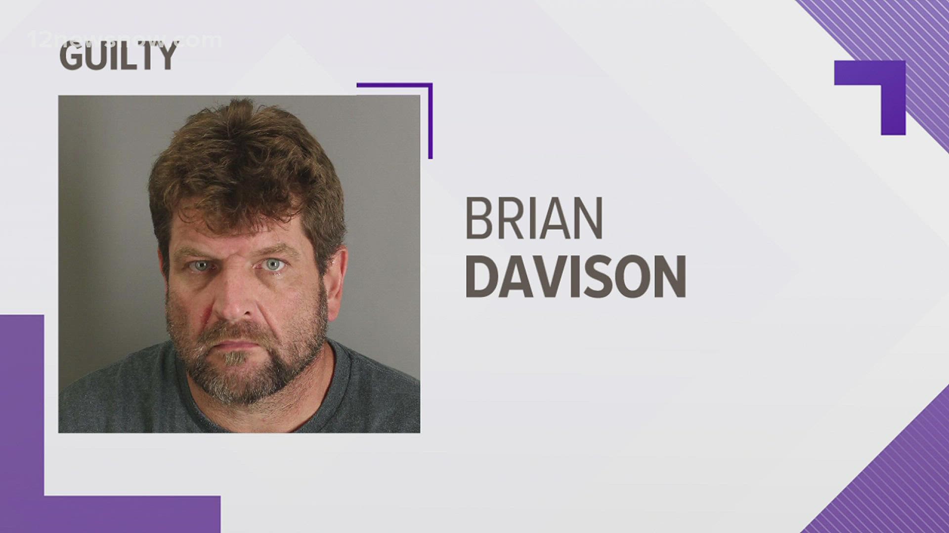 Brian Davison was indicted on 10 counts of possessing child pornography in November of 2018.