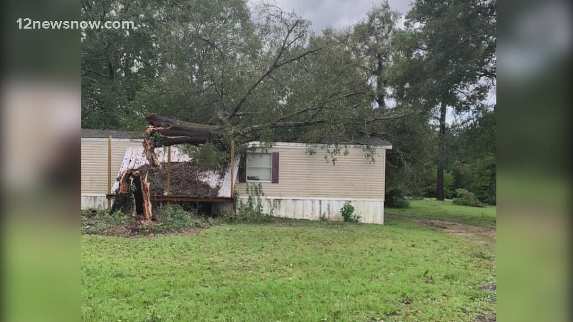 Beech Grove Volunteer Fire Department says Justin Smith was working to remove a tree from a power line when it injured his feet