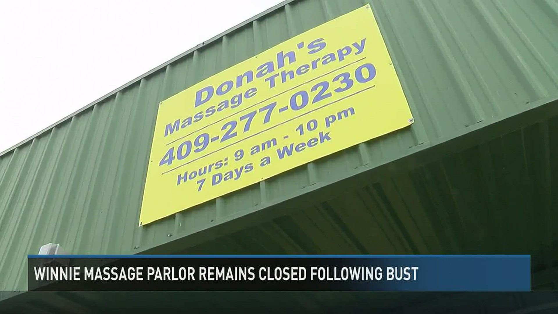 Winnie Massage Parlor Remains Closed Following Bust 