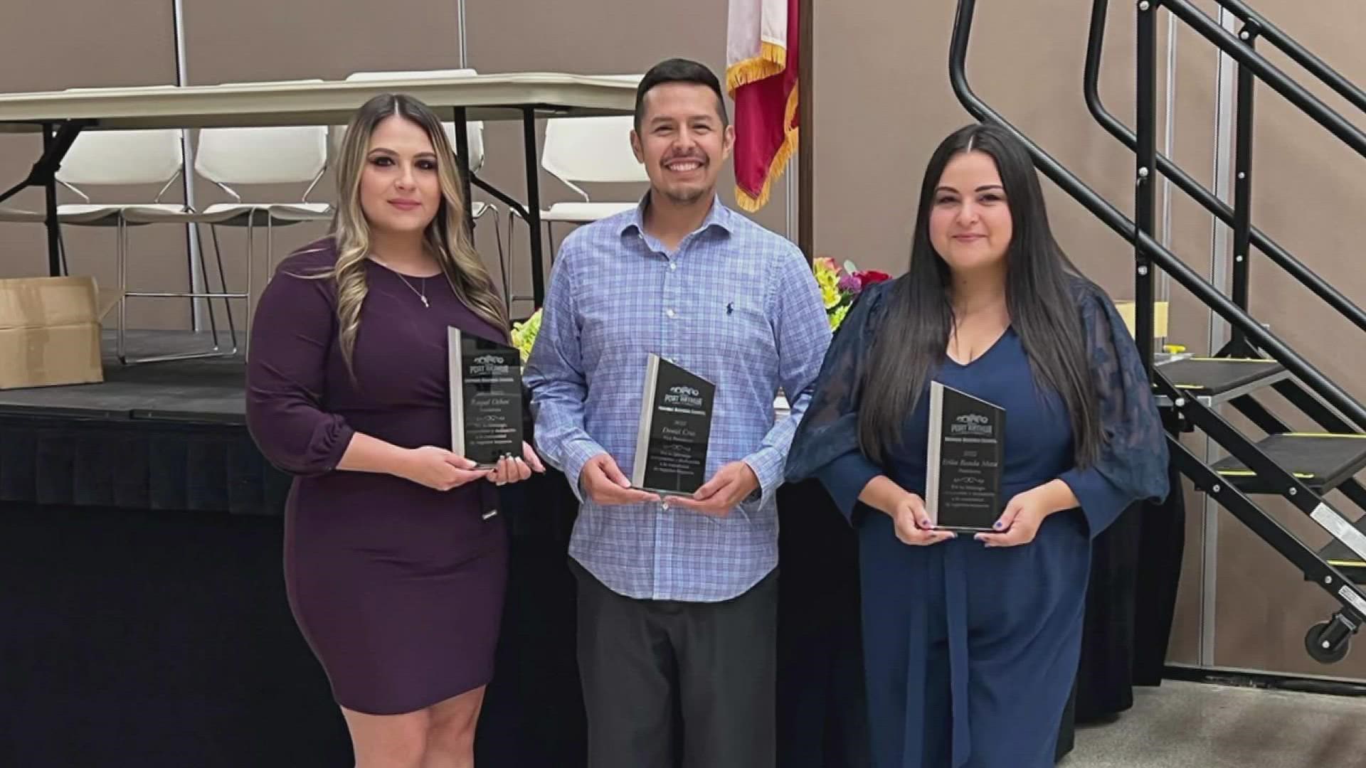 They reached out to help Spanish-speaking business owners find the necessary resources in Port Arthur. They also awarded scholarships to two college students.