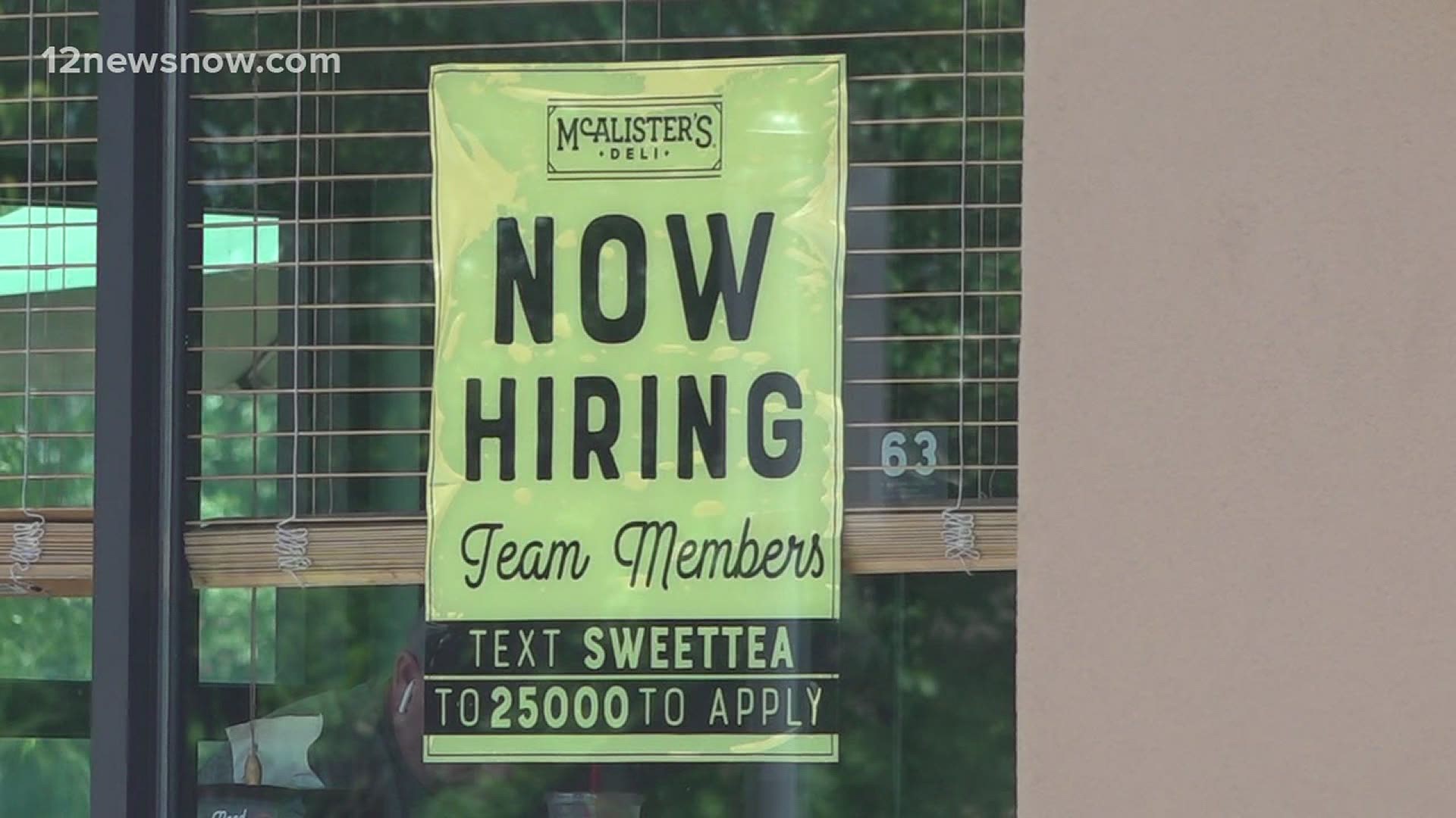 Southeast Texas businesses say they've had "help wanted" signs out for some time and are even turning to social media looking for those new hires.