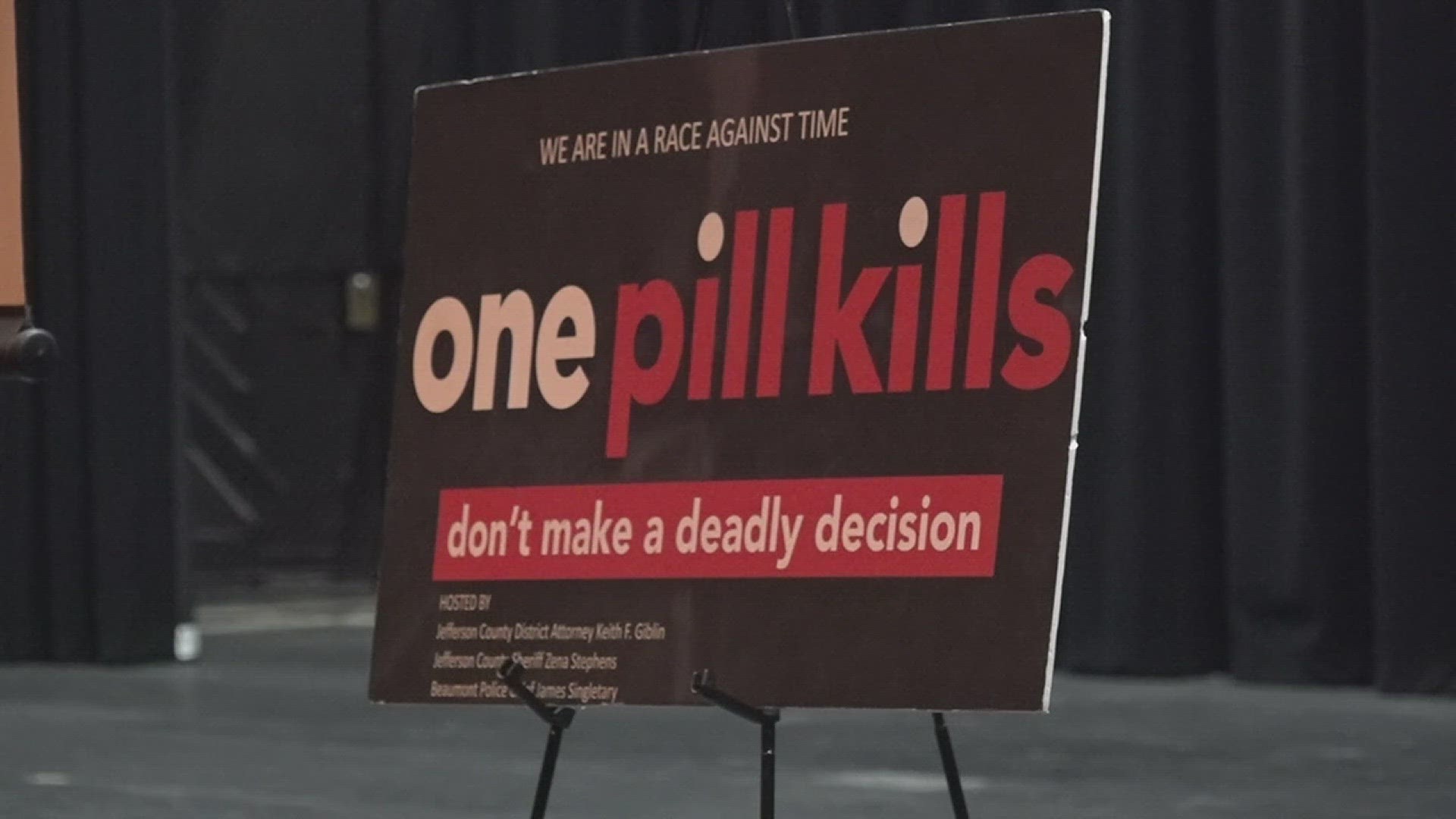 They're sharing the message that "one pill kills" with thousands of students.