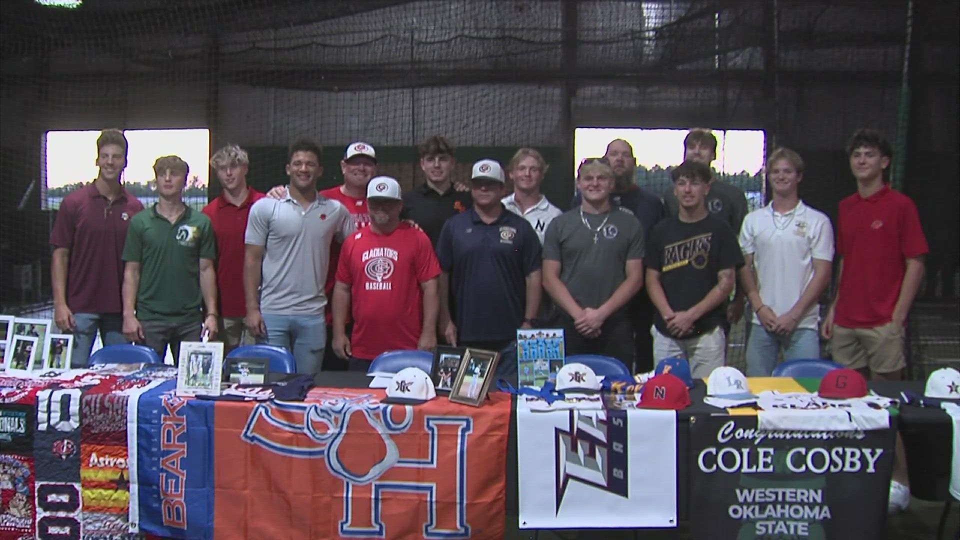 Fifteen Gladiators will get the opportunity to play college baseball