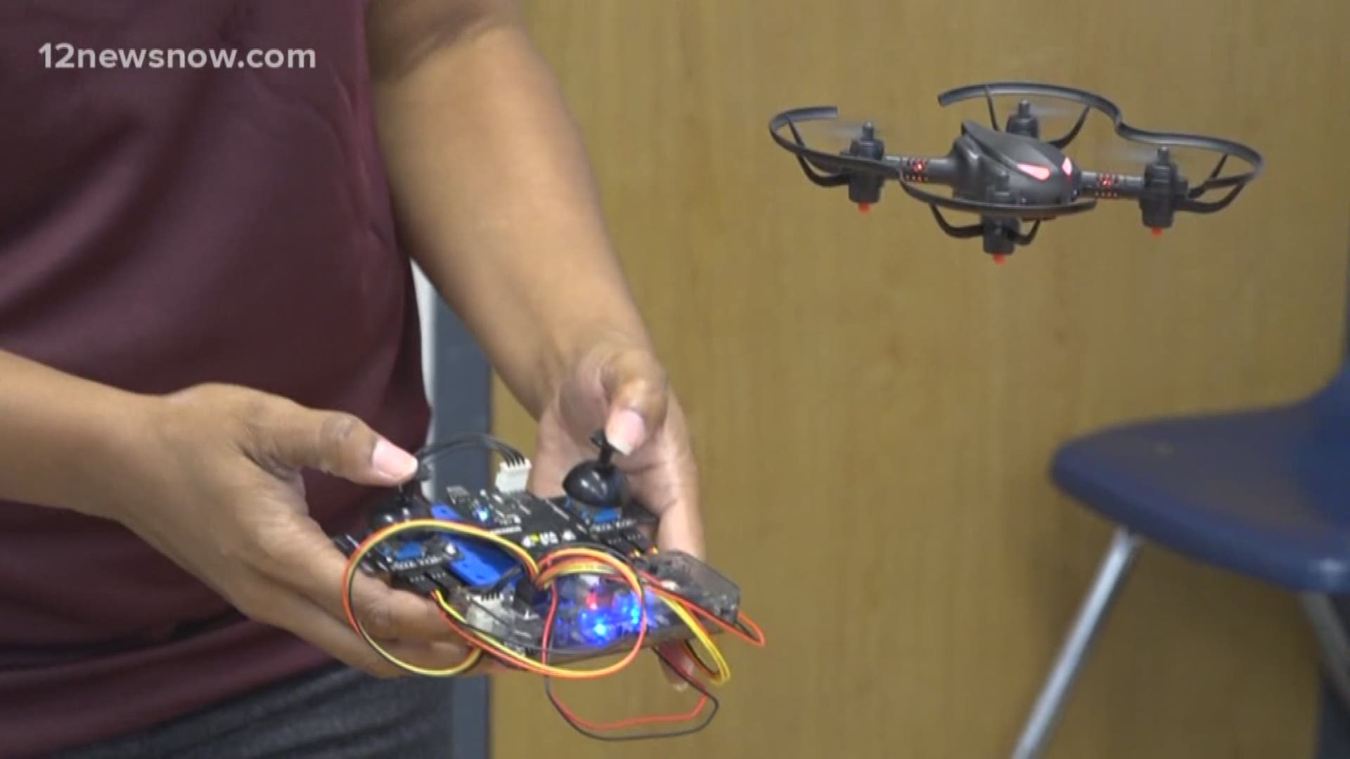 12News reporter Rachel Keller got a sneak peak of the new Applied Engineering class where the students will be learning about drones. 