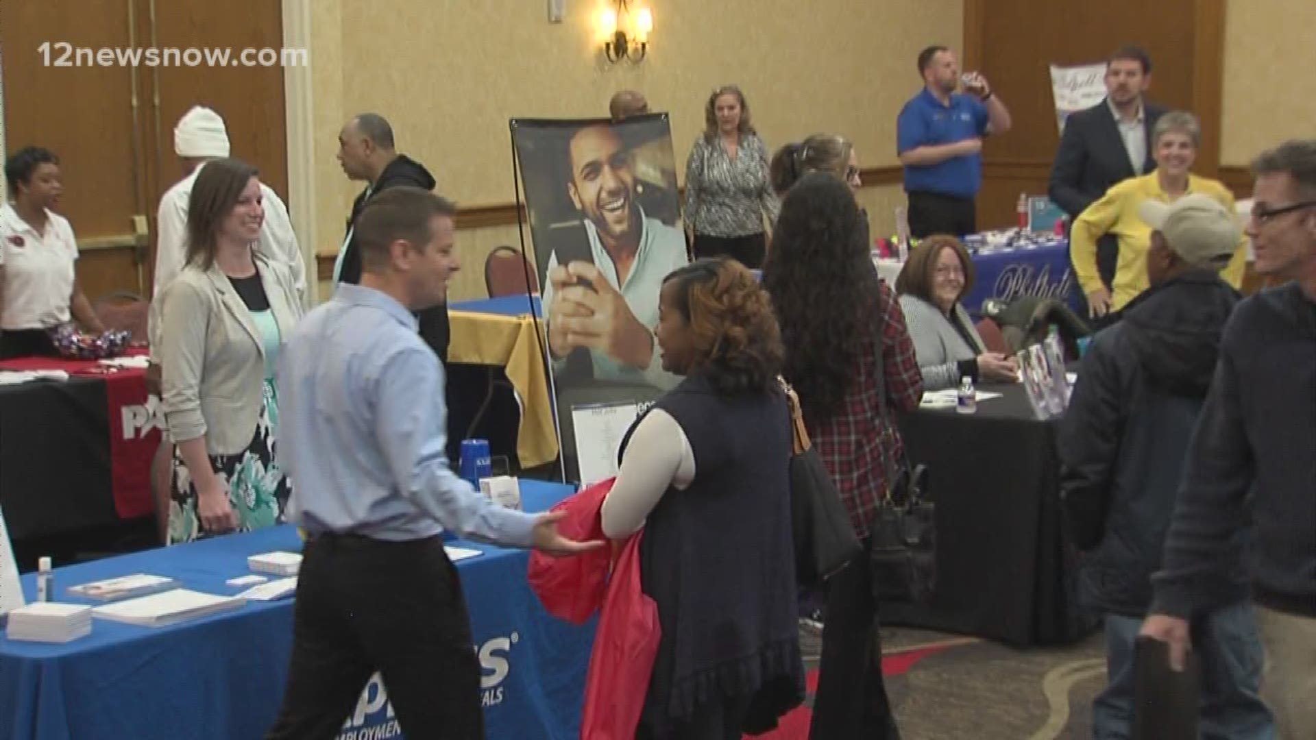 800 plus job seekers attended 12news job fair Thursday in Beaumont