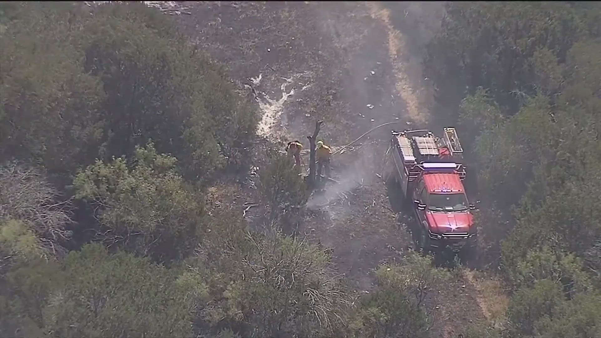 As of Thursday morning, the North Texas fire had burned approximately 551 acres and was 40% contained, officials said.