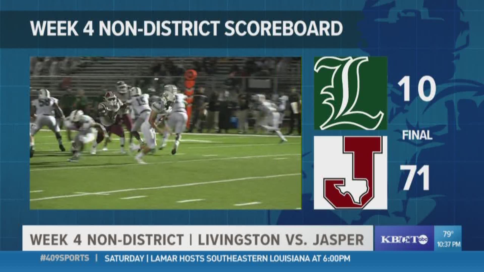 WEEK 4: Jasper High School dominates Livingston 71 -10 