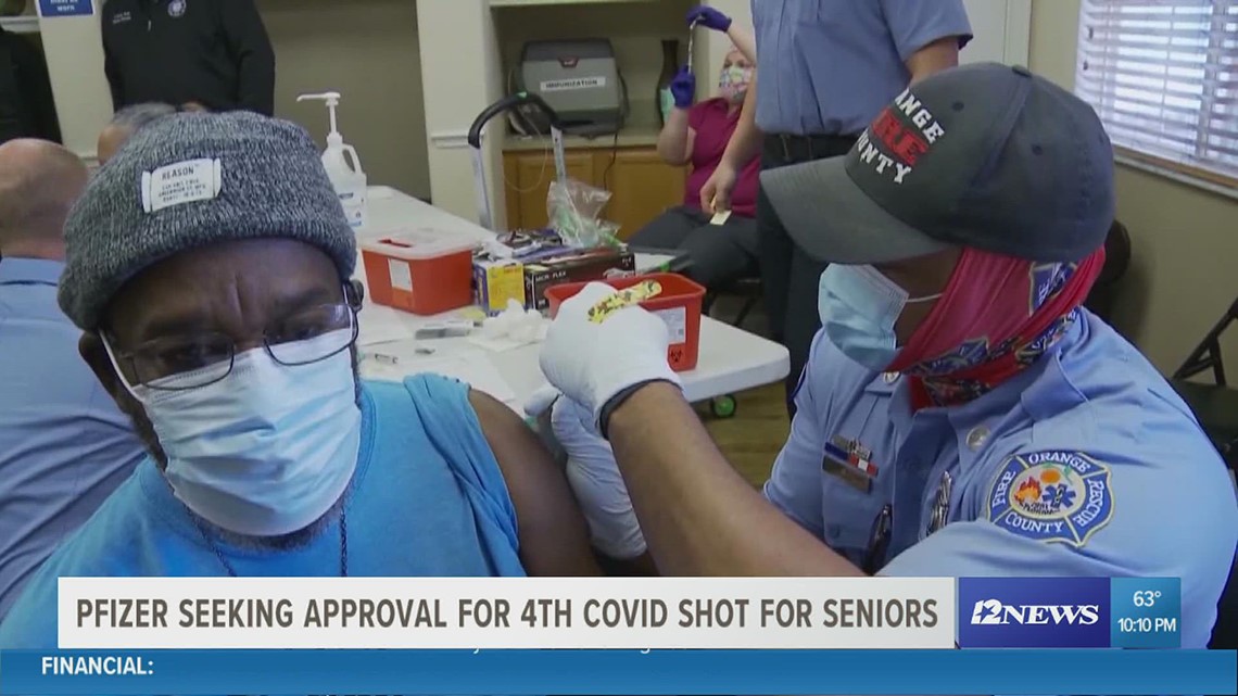 Pfizer seeking approval for 4th COVID-19 shot for seniors