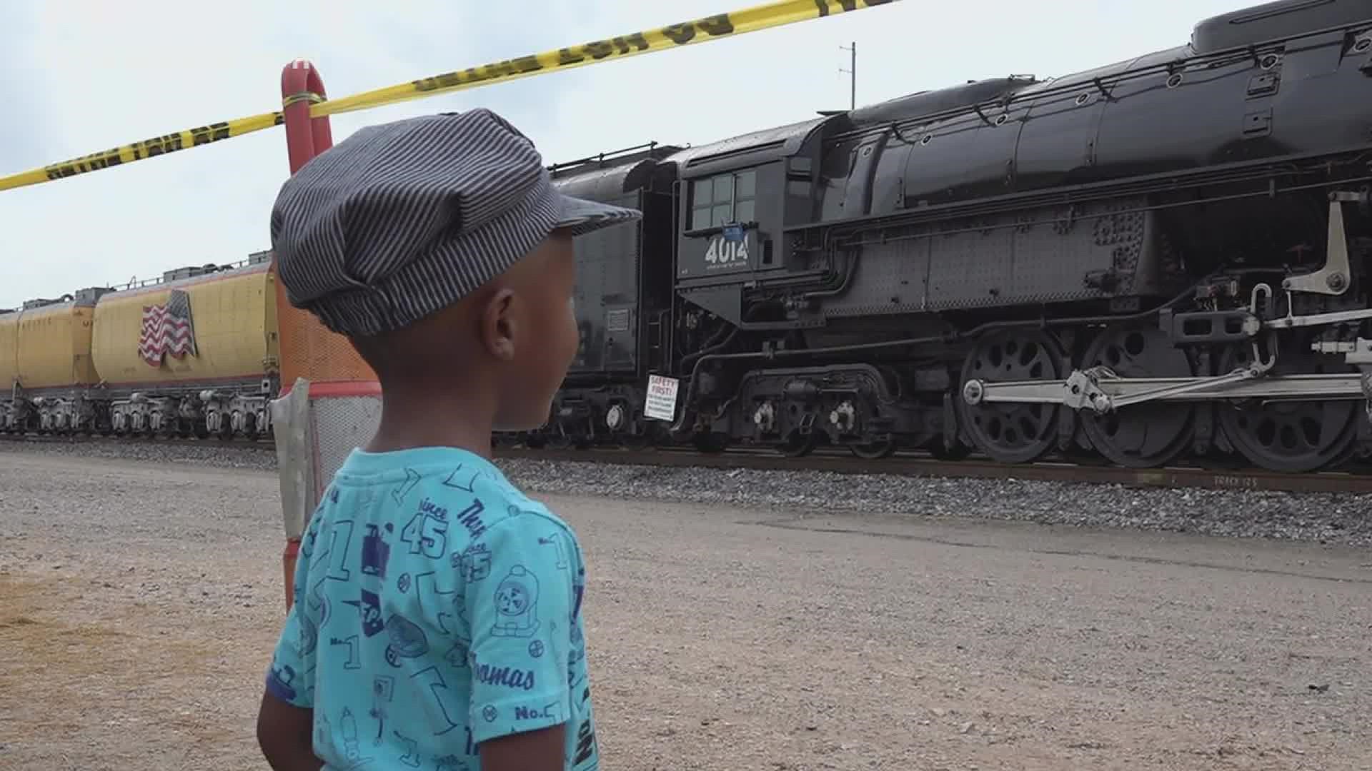 Hundreds of Southeast Texans flocked to see the train Wednesday afternoon.