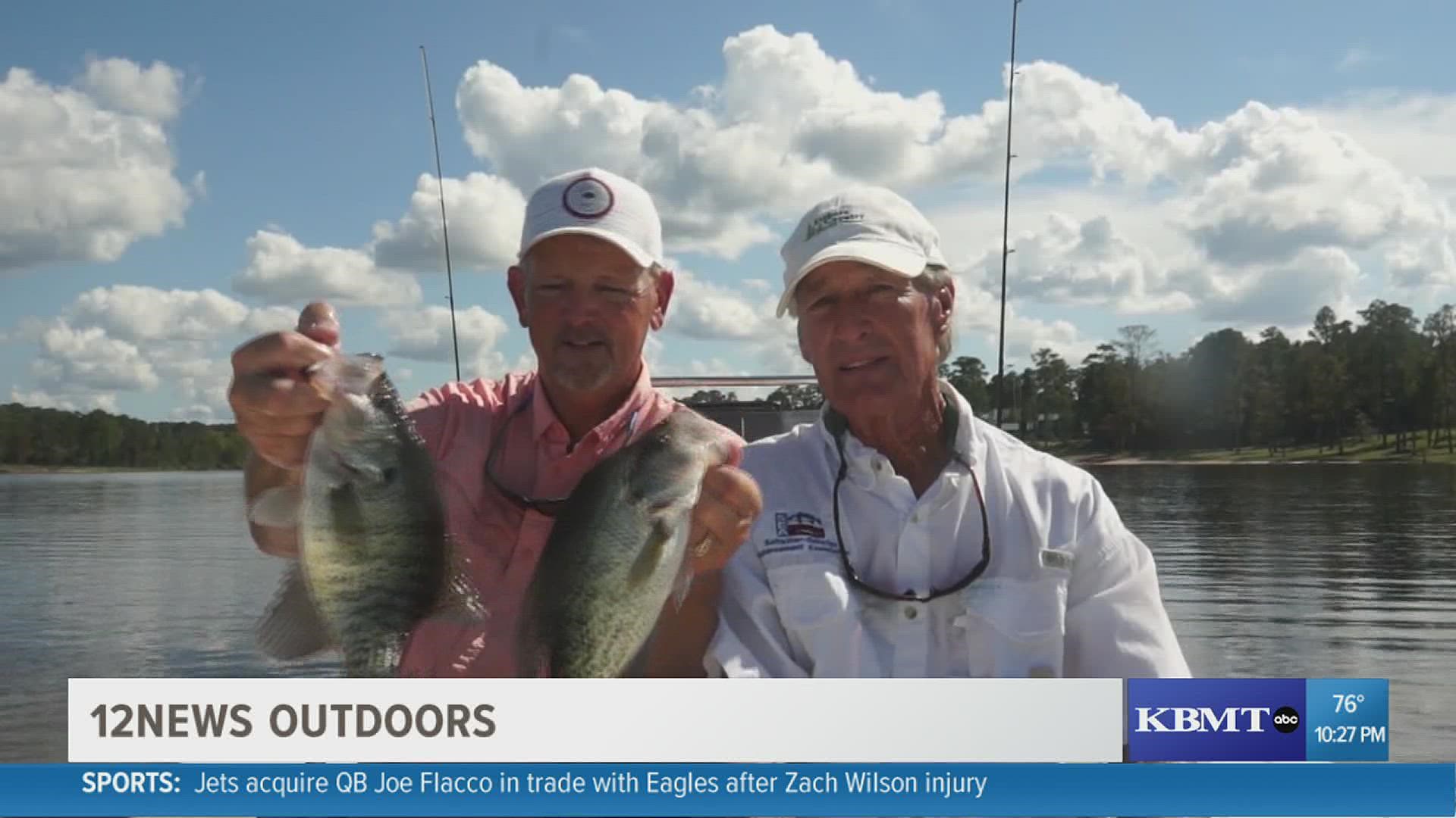 Crappie fishing is outstanding at Lake Sam Rayburn