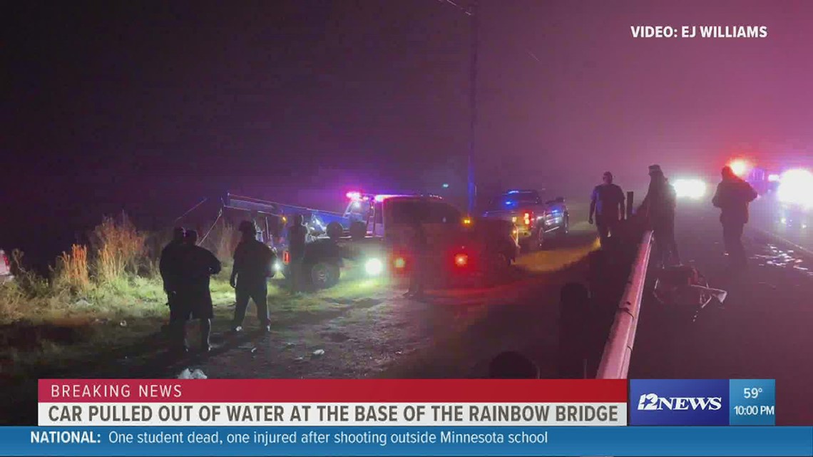 Call pulled out of water at base of Rainbow Bridge Tuesday night
