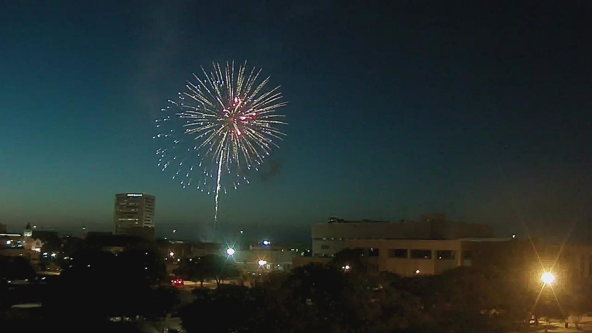 "Organizers said the fireworks show was the, "largest in all of Southeast Texas."