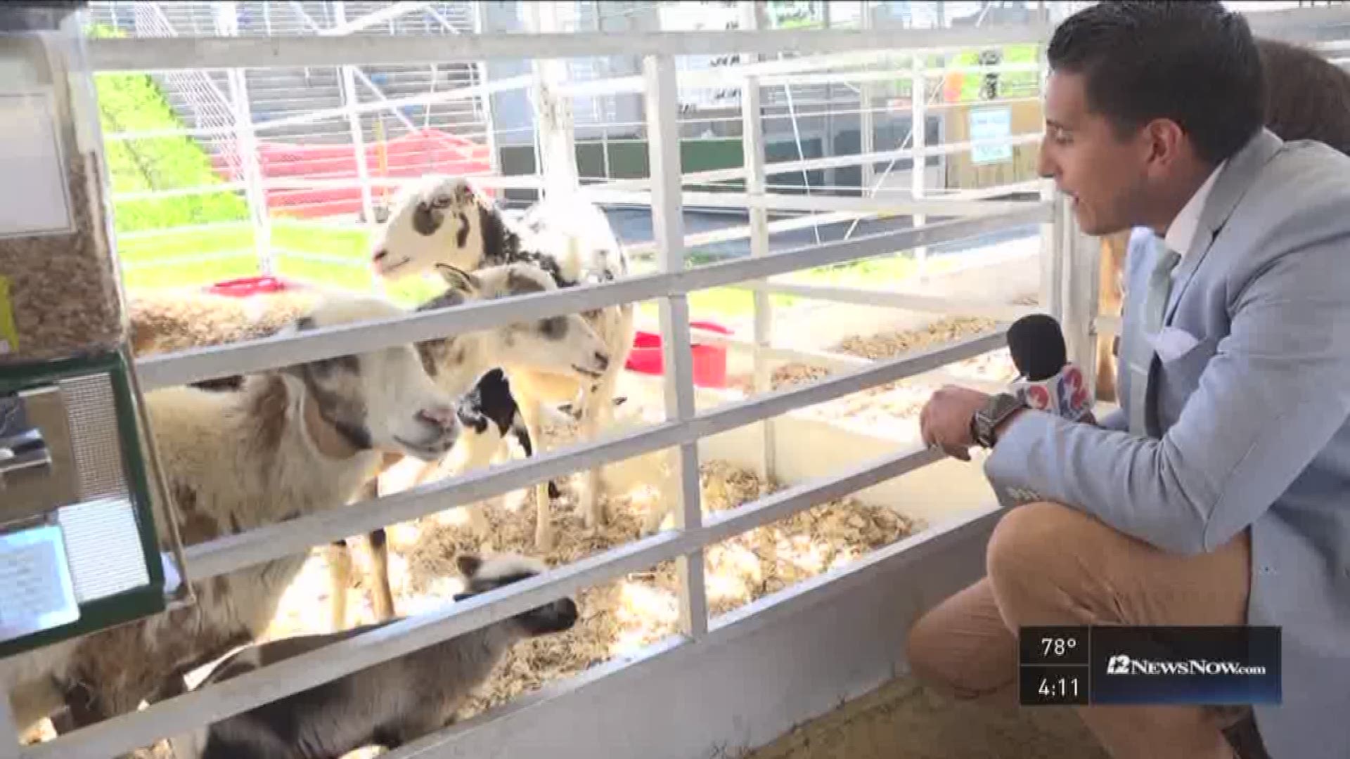 12News visits the exotic petting zoo at the state fair
