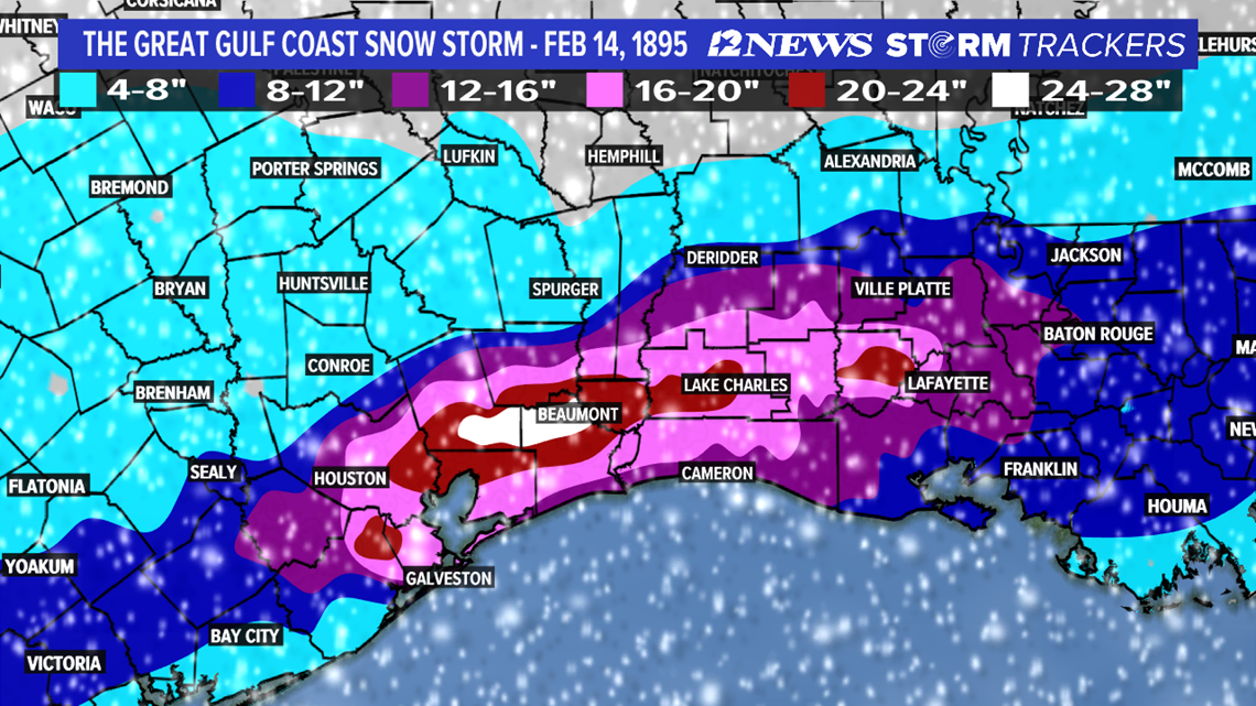 Remembering the 1895 Great Gulf Coast Snowstorm 12newsnow