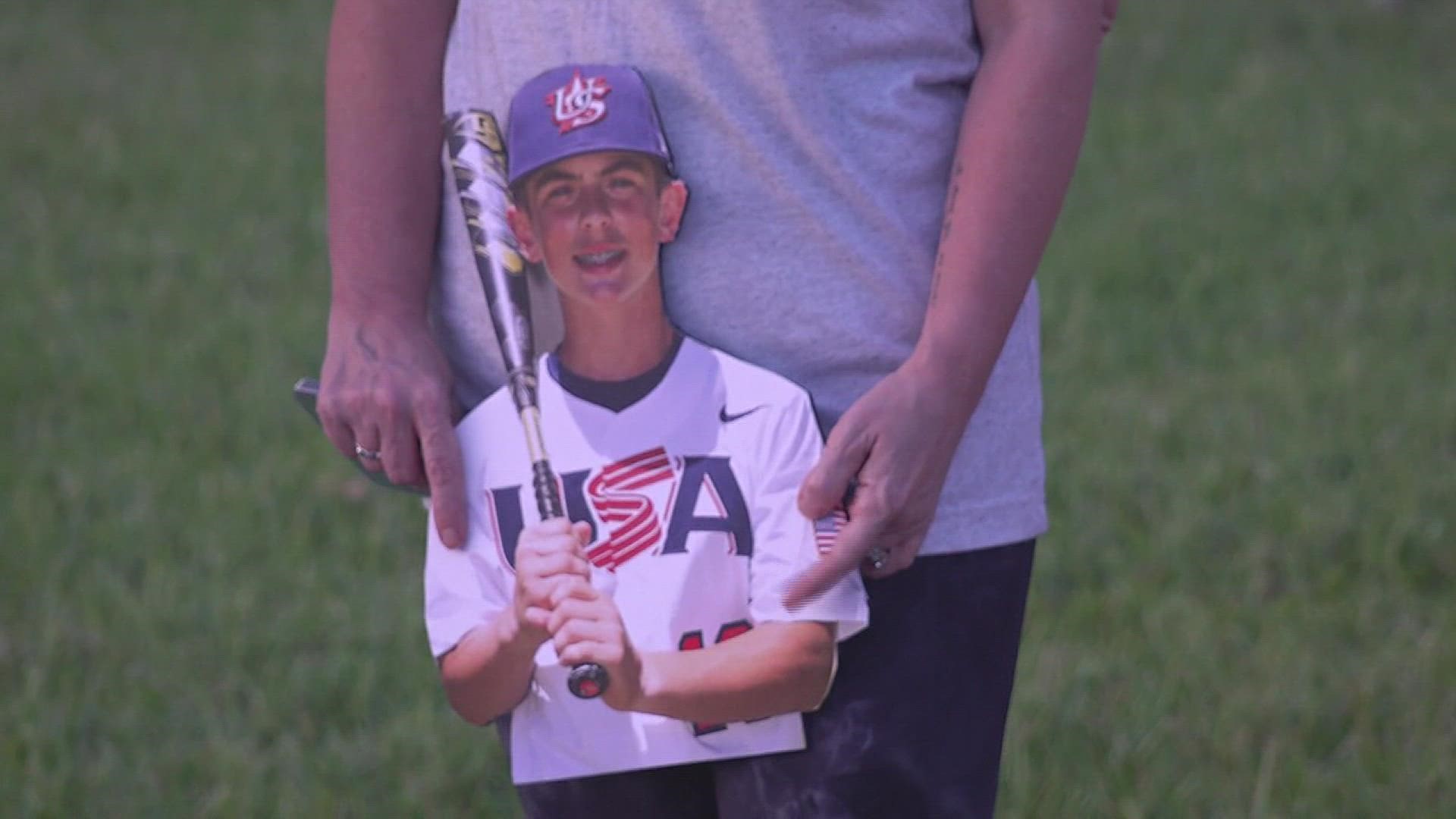 The 12-year-old competed in the WBSC U-12 World Cup in Taiwan, where he represented the U.S. and beat Venezuela 10-2 to take home gold.